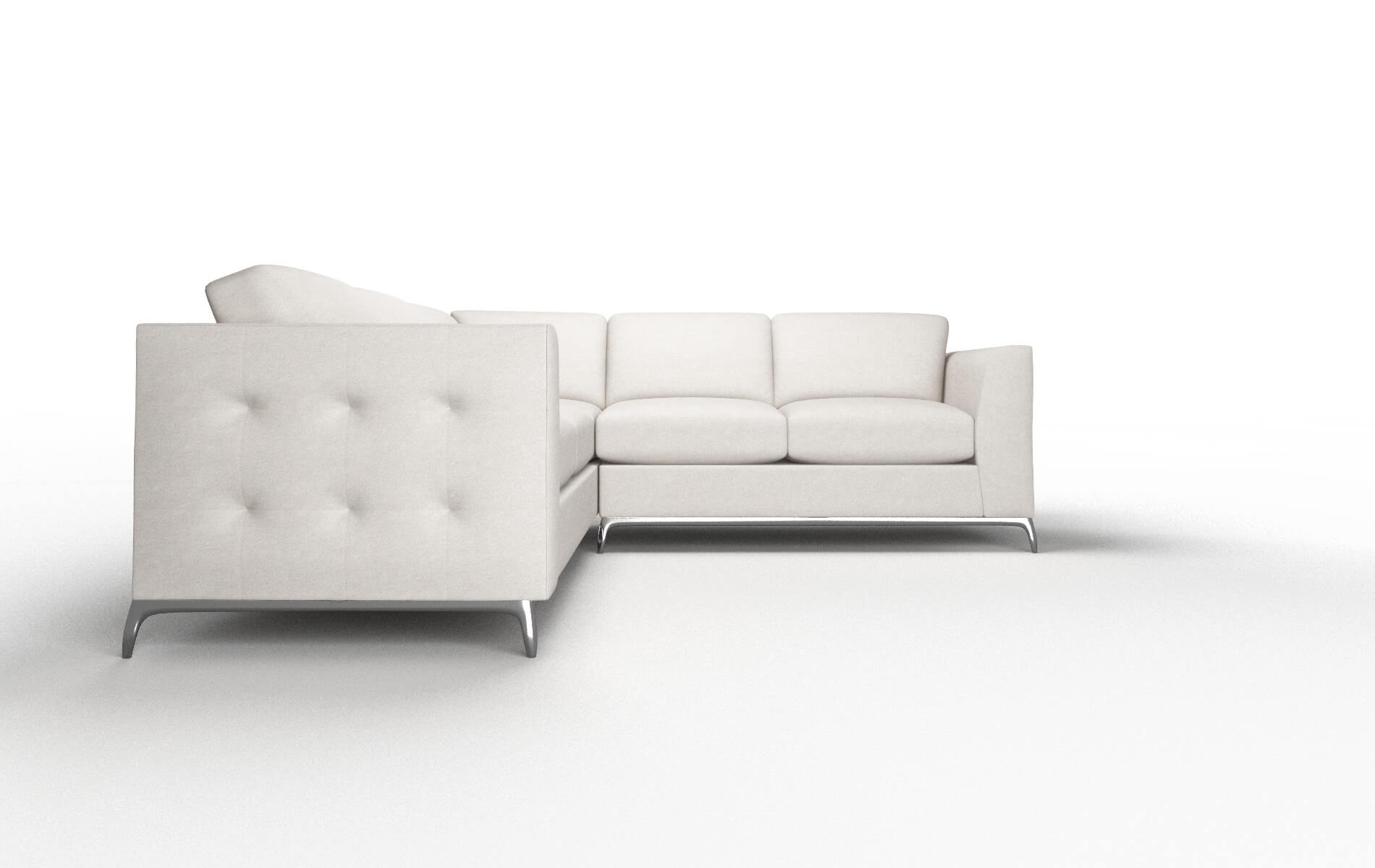 Toronto Suave Dove Sectional metal legs 2