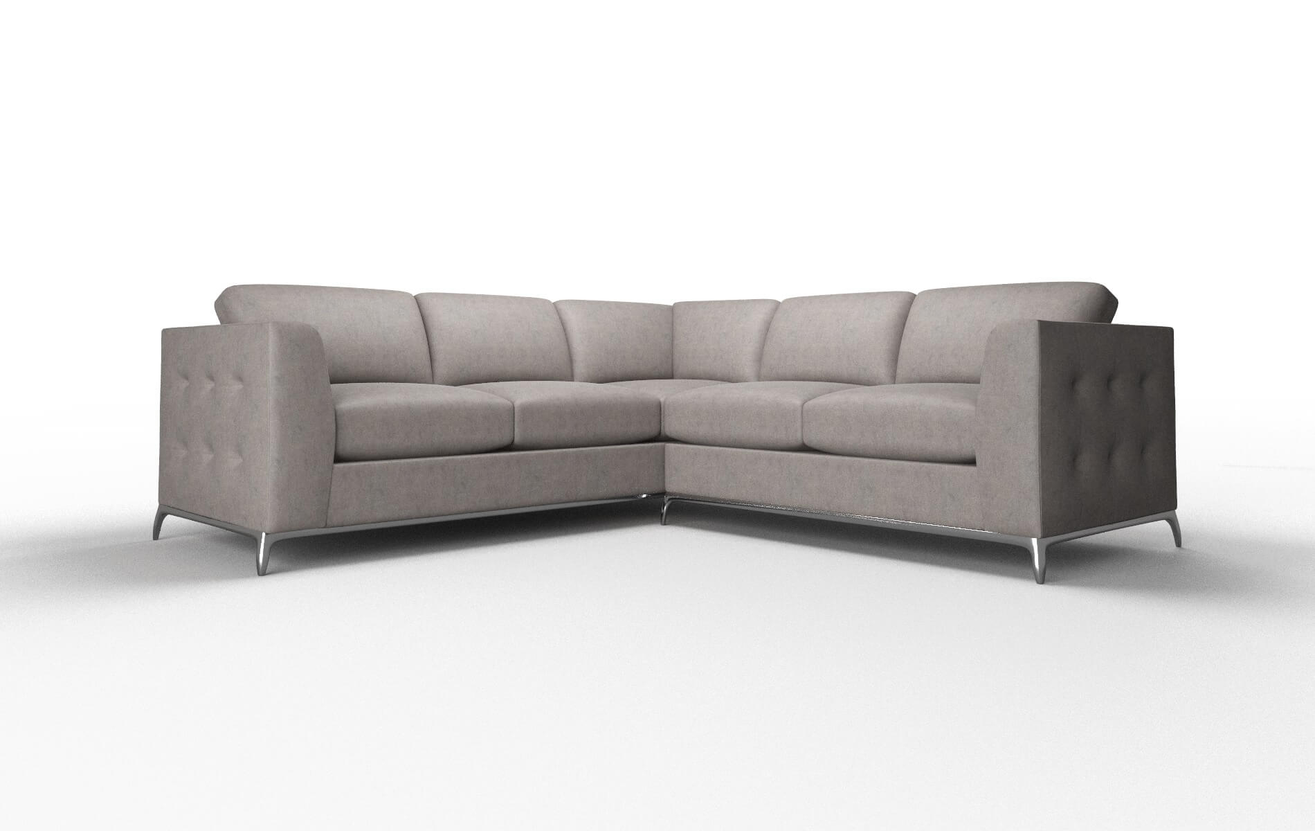 Toronto Suave Slate Sectional metal legs 1