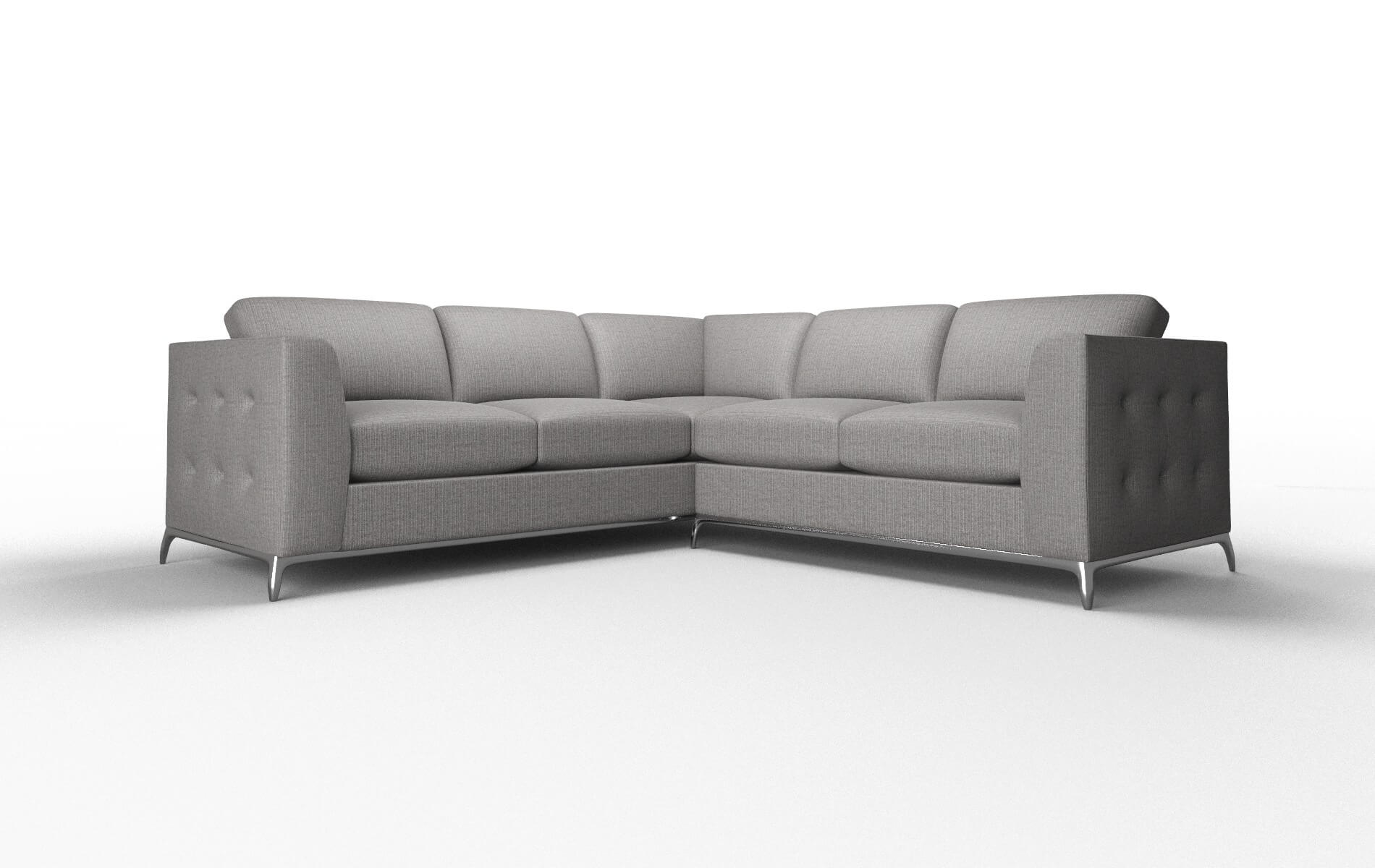 Toronto Terrain Oatmeal Sectional metal legs 1