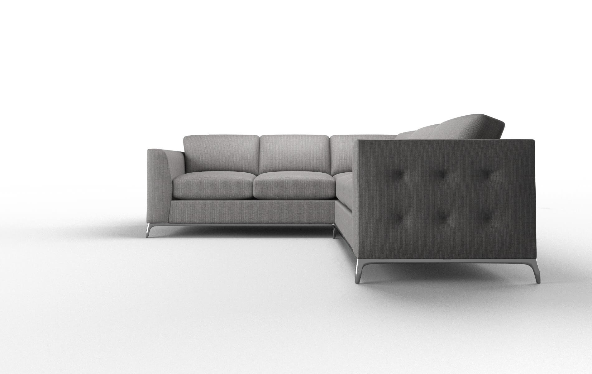 Toronto Terrain Oatmeal Sectional metal legs 5