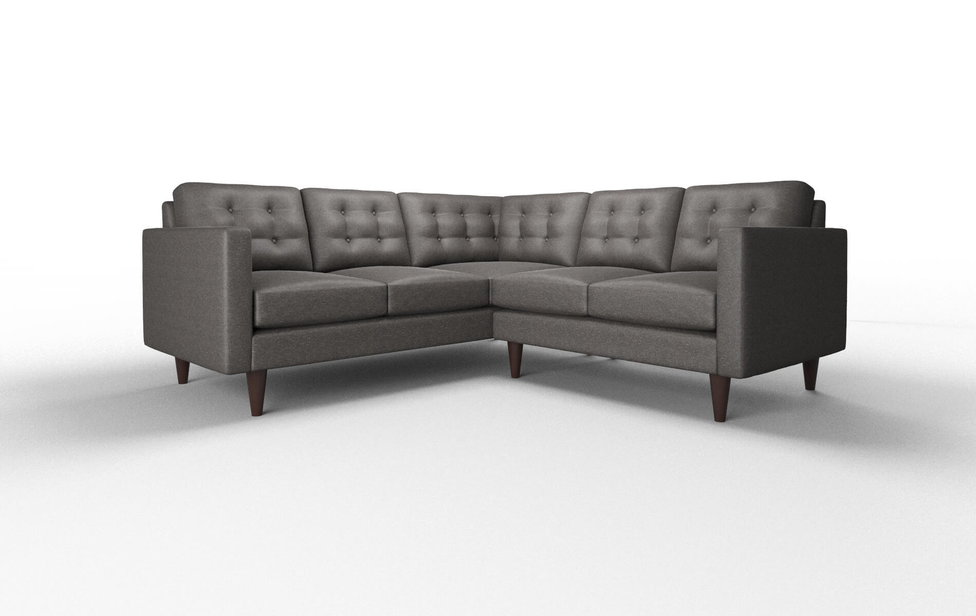 Turin Avenger Denim Sectional espresso legs 1