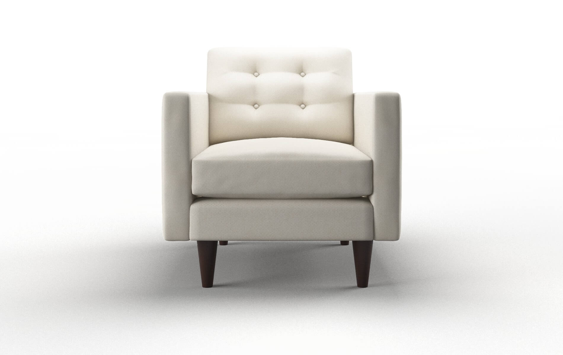 Turin Bungalow Ivory Chair espresso legs 1