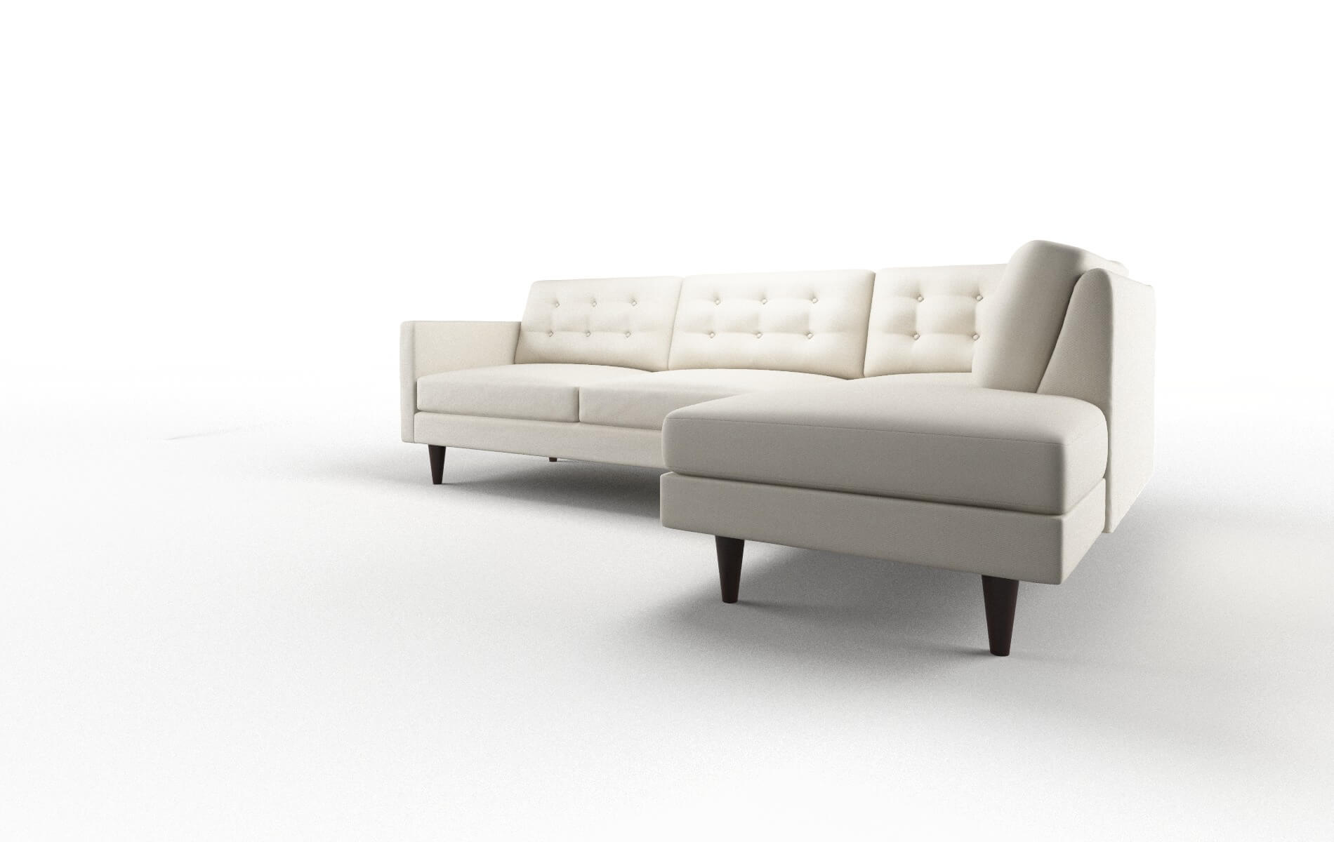 Turin Bungalow Ivory Panel espresso legs 4