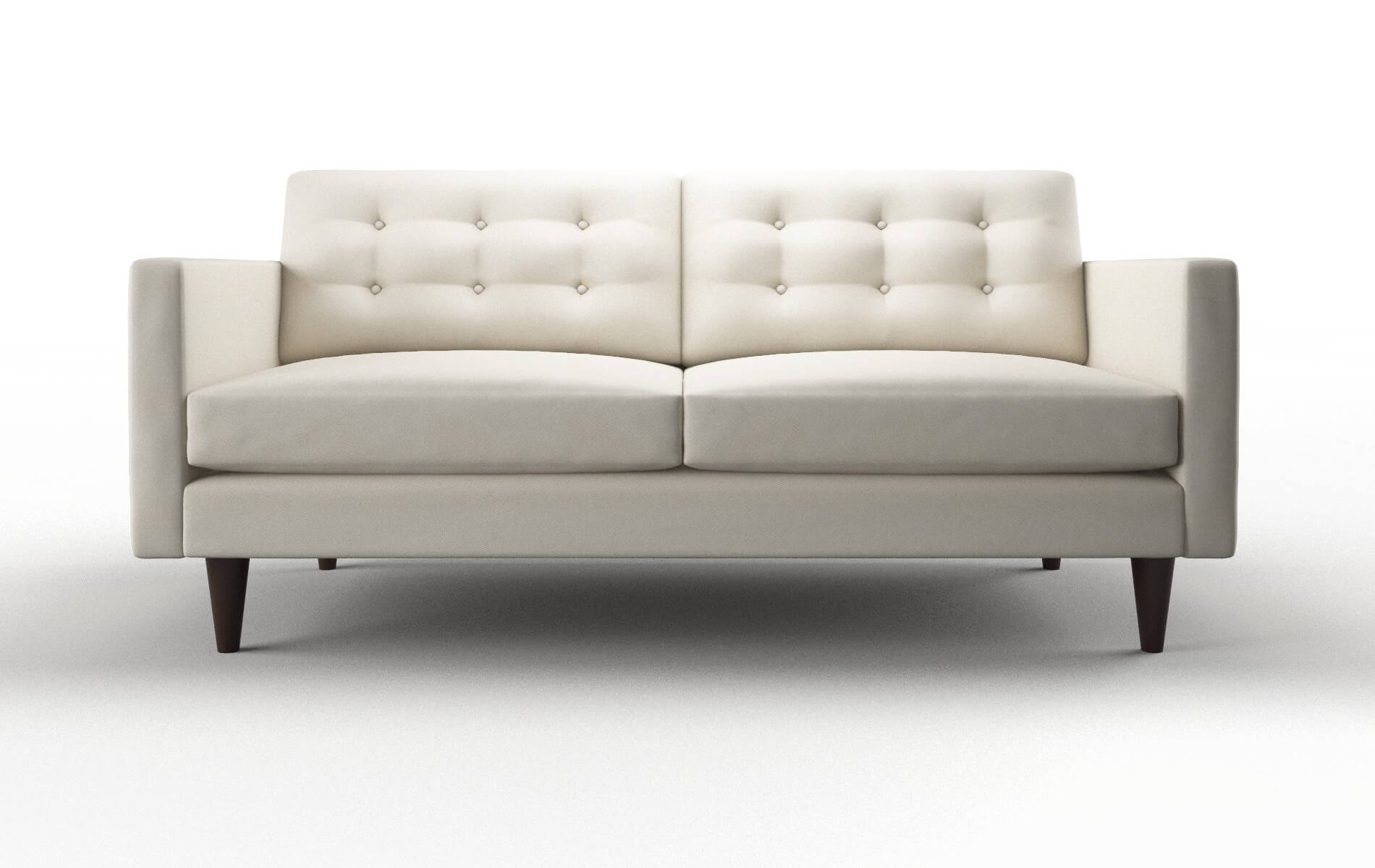 Turin Bungalow Ivory Sofa espresso legs 1