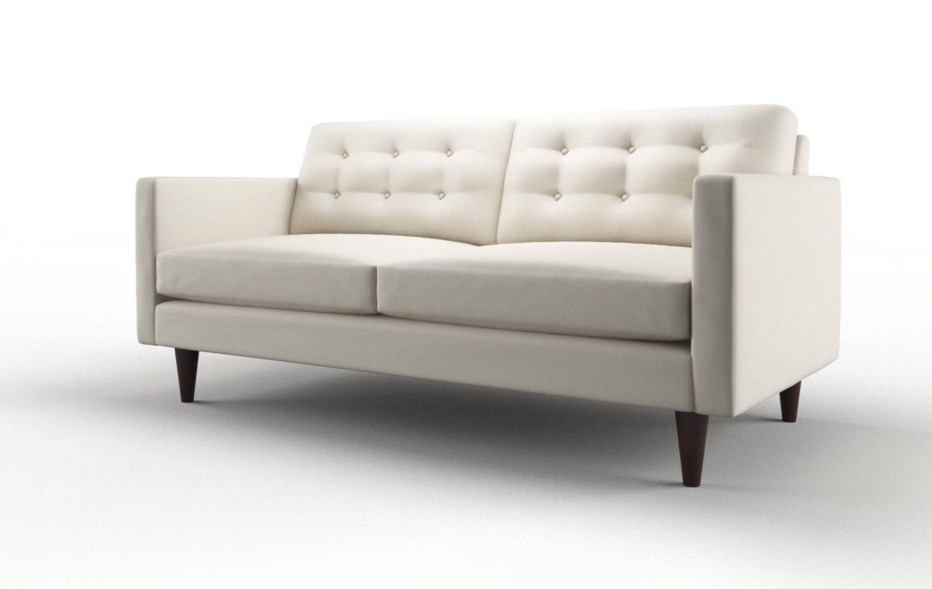 Turin Bungalow Ivory Sofa espresso legs 4