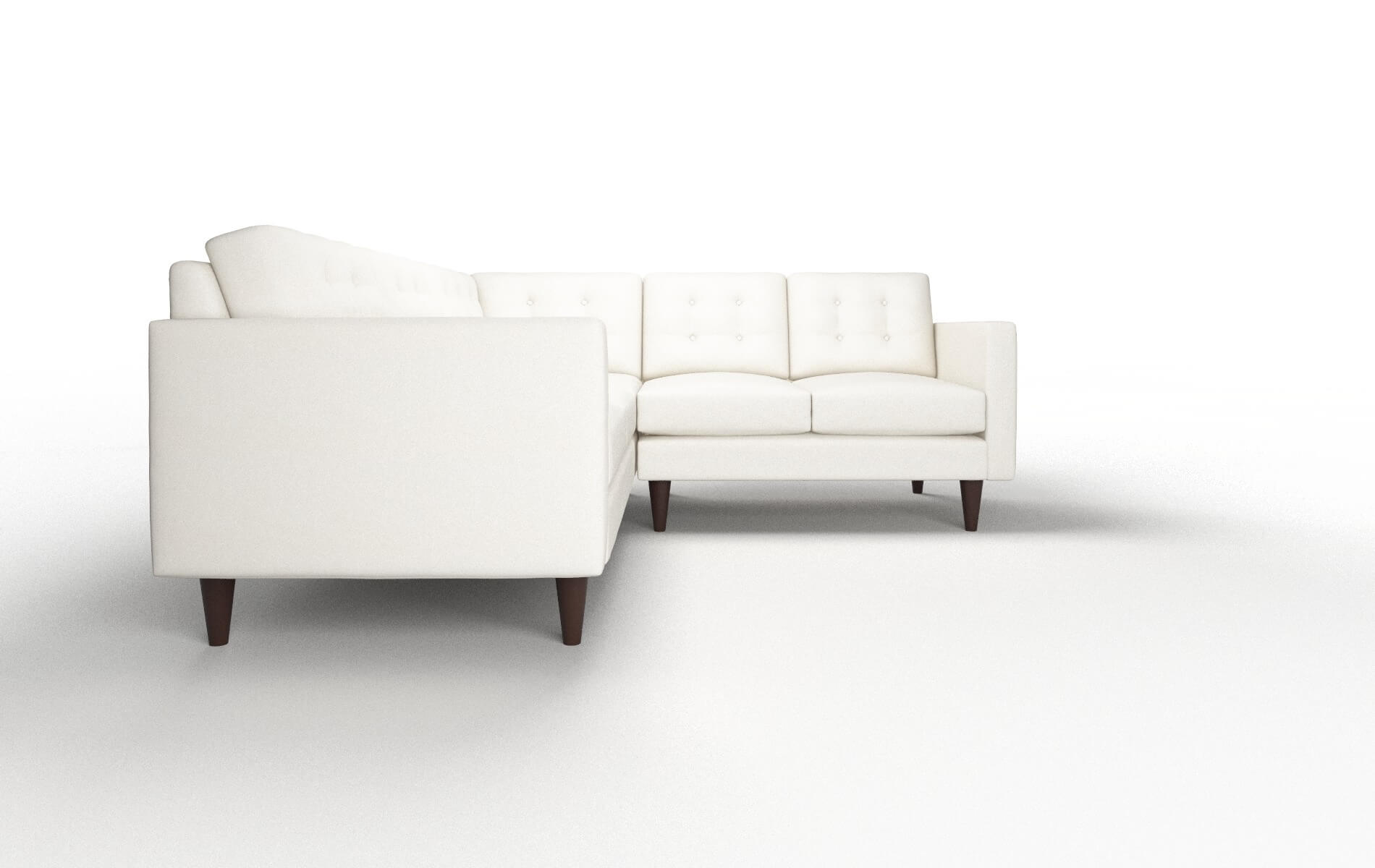 Turin Chance Bone Sectional espresso legs 2