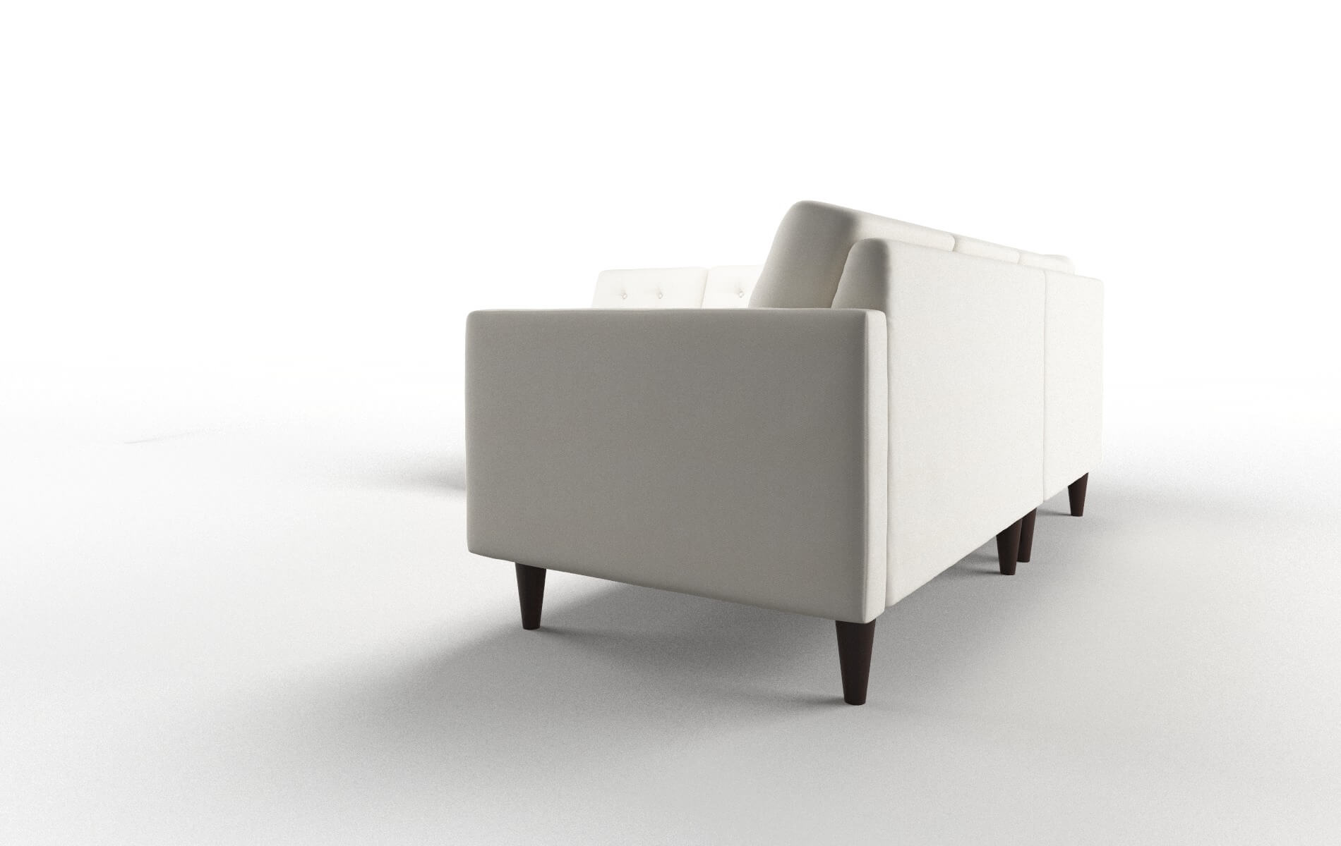 Turin Chance Bone Sectional espresso legs 4