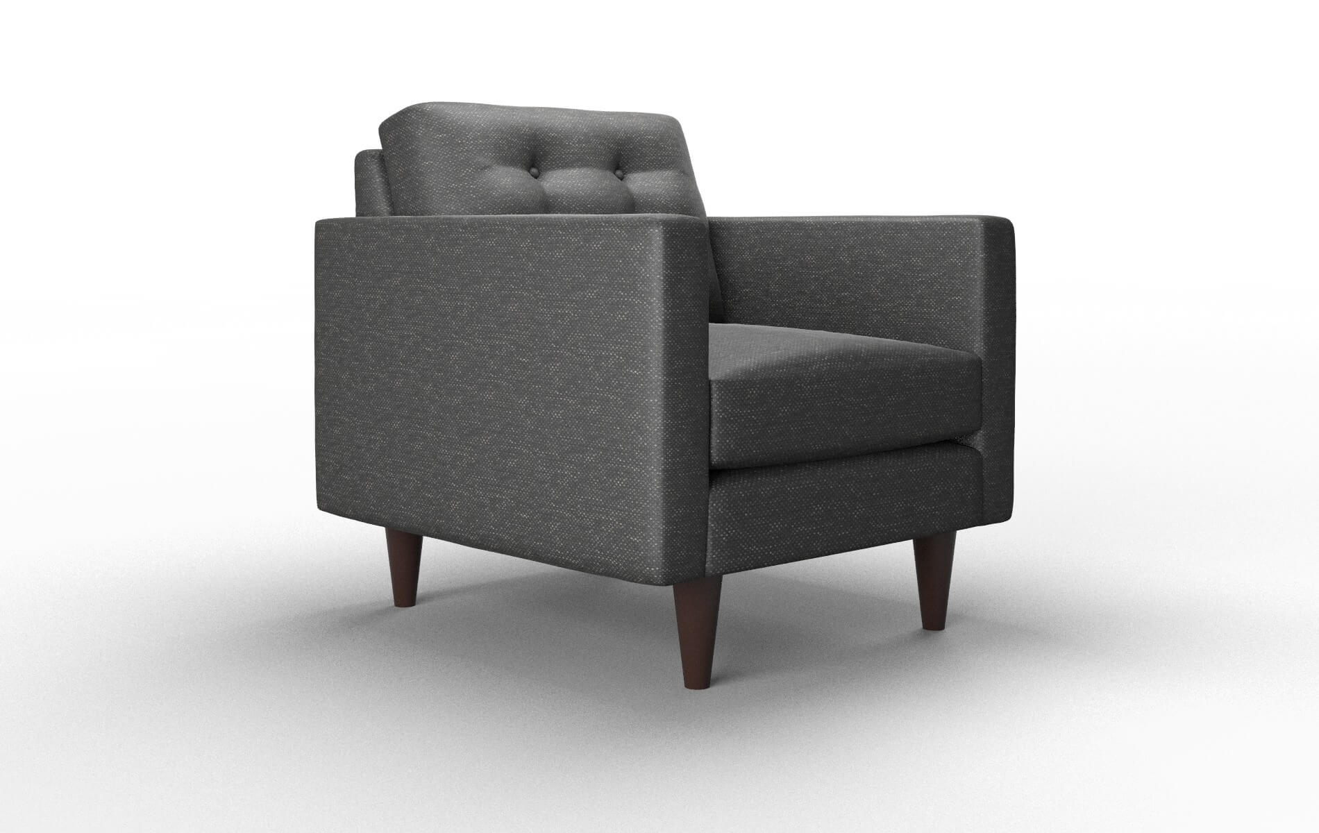 Turin Chance Denim Chair espresso legs 2