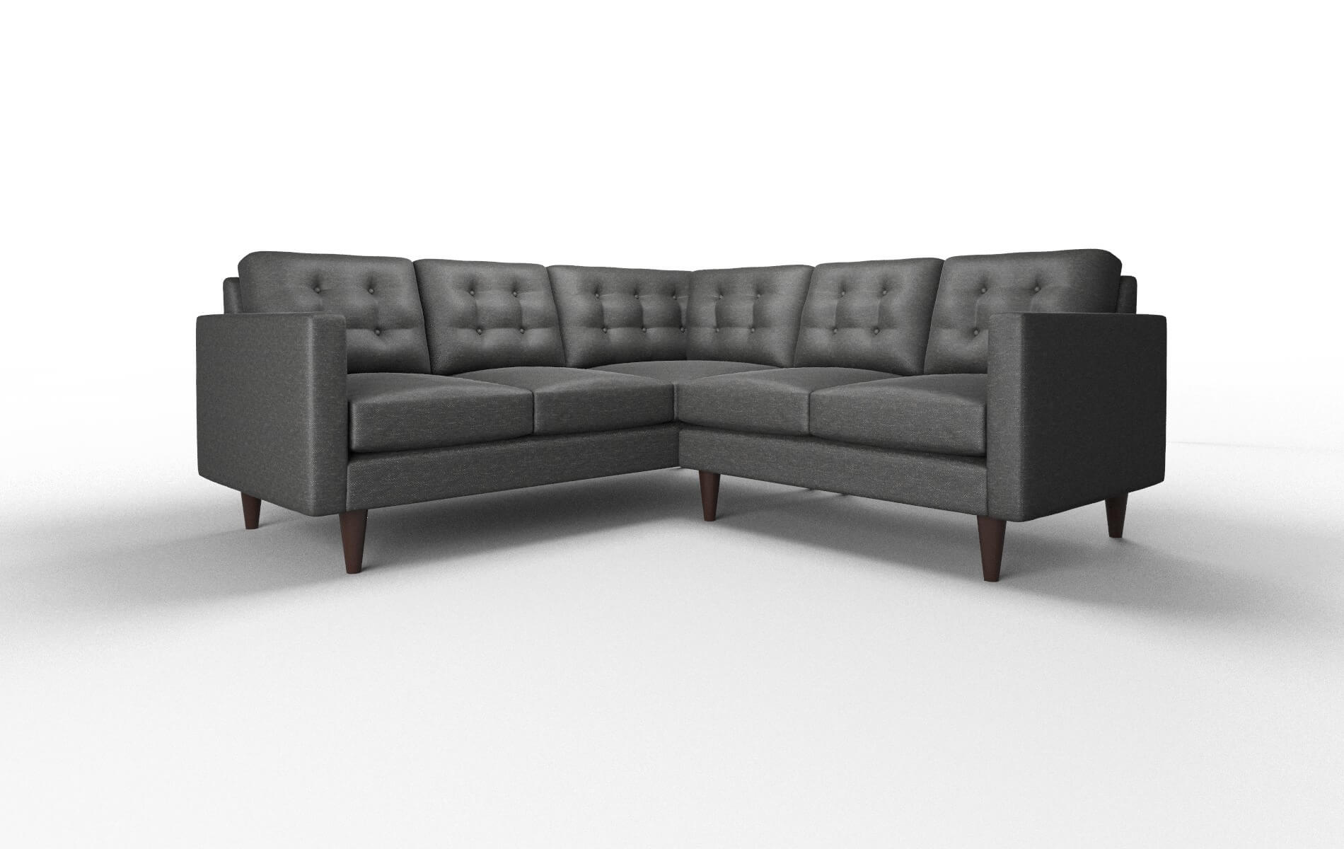 Turin Chance Denim Sectional espresso legs 1