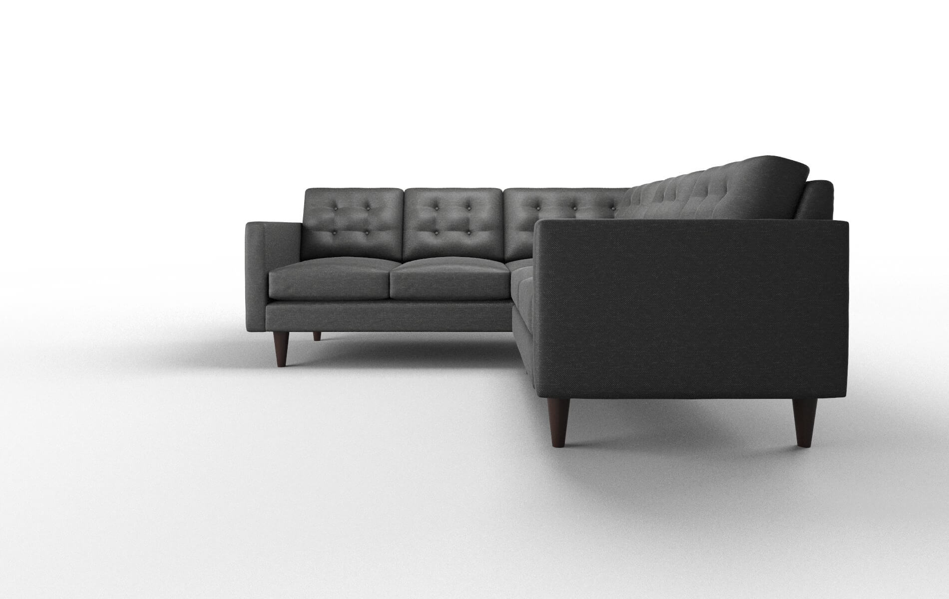 Turin Chance Denim Sectional espresso legs 5