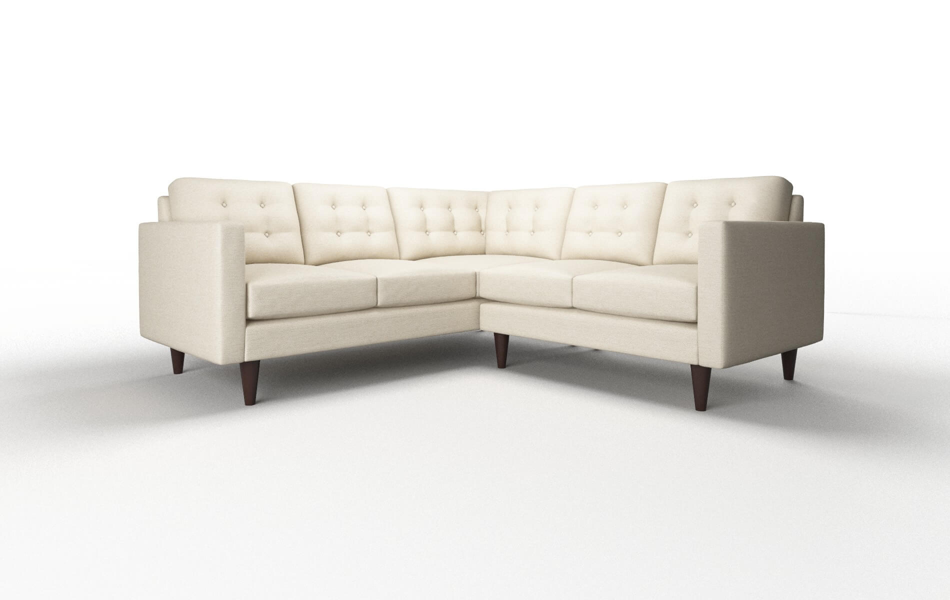 Turin Chance Sand Sectional espresso legs 1