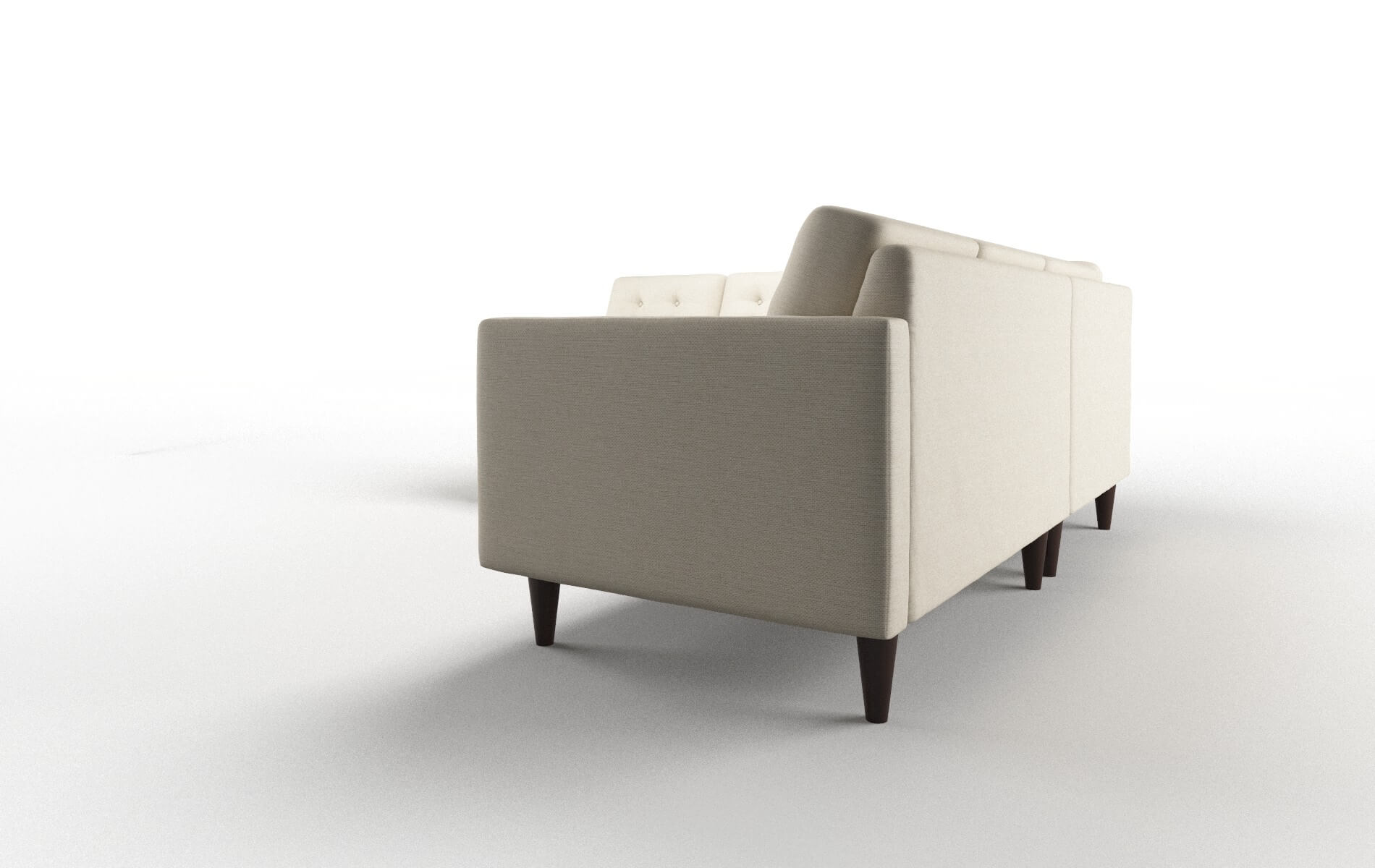 Turin Chance Sand Sectional espresso legs 4