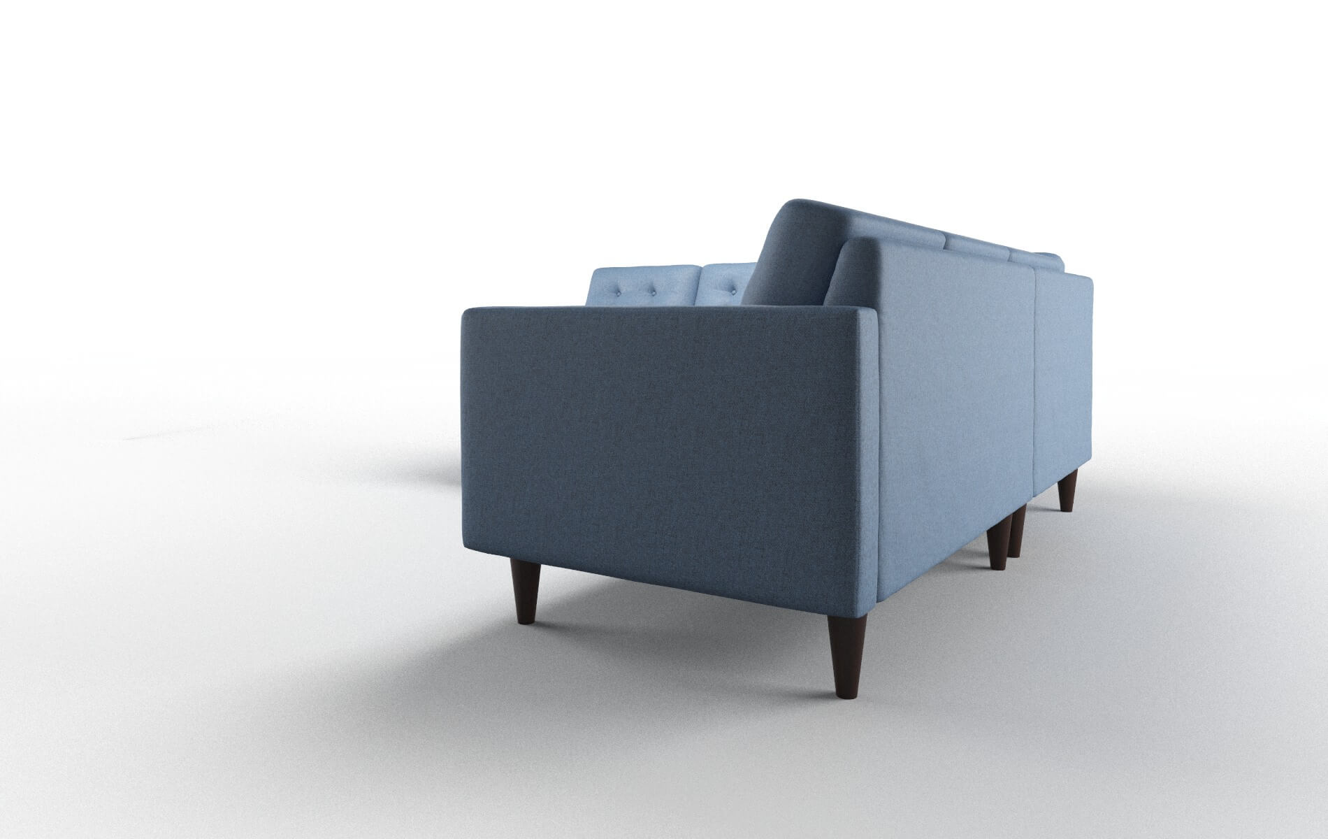 Turin Clyde Deep_ocean Sectional espresso legs 4