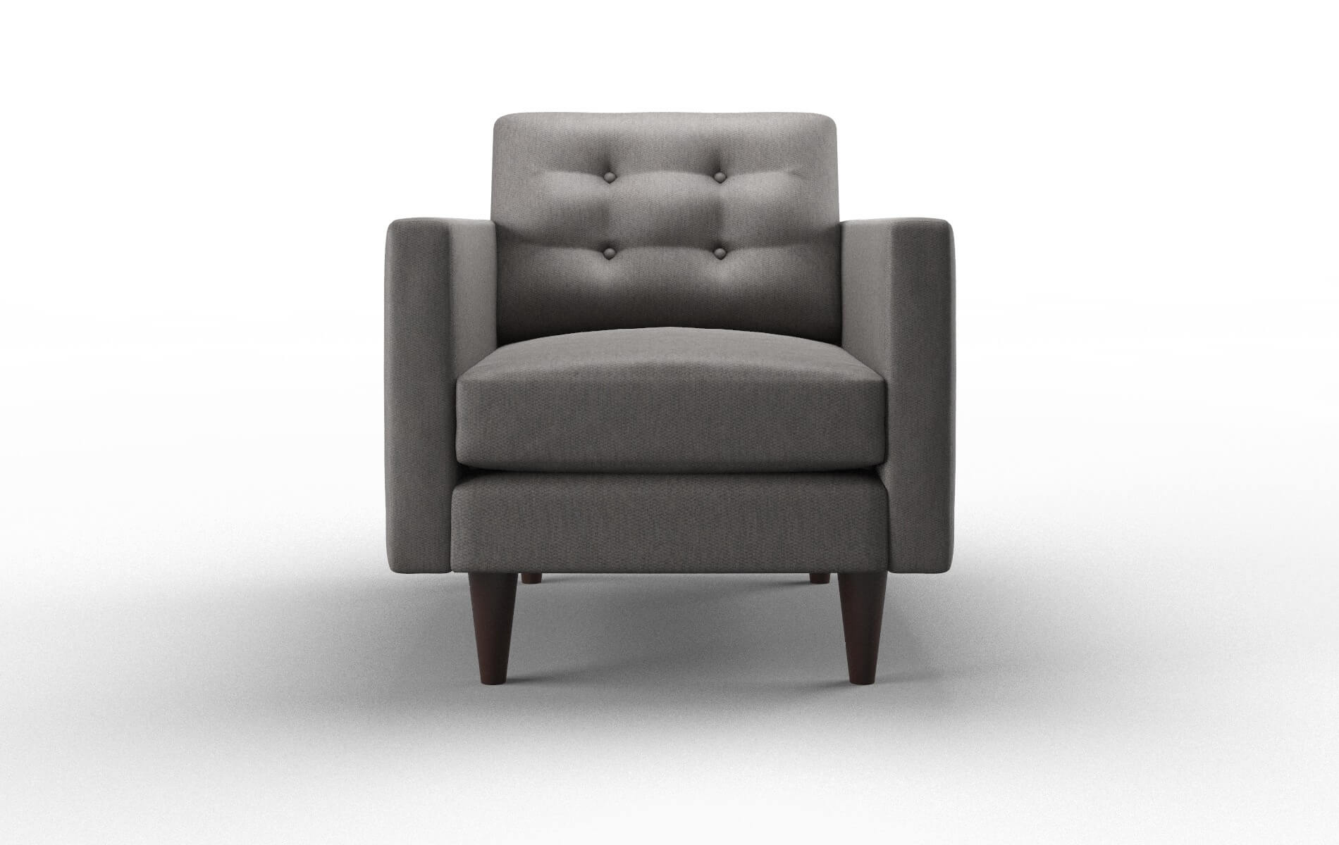 Turin Cosmo Charcoal chair espresso legs