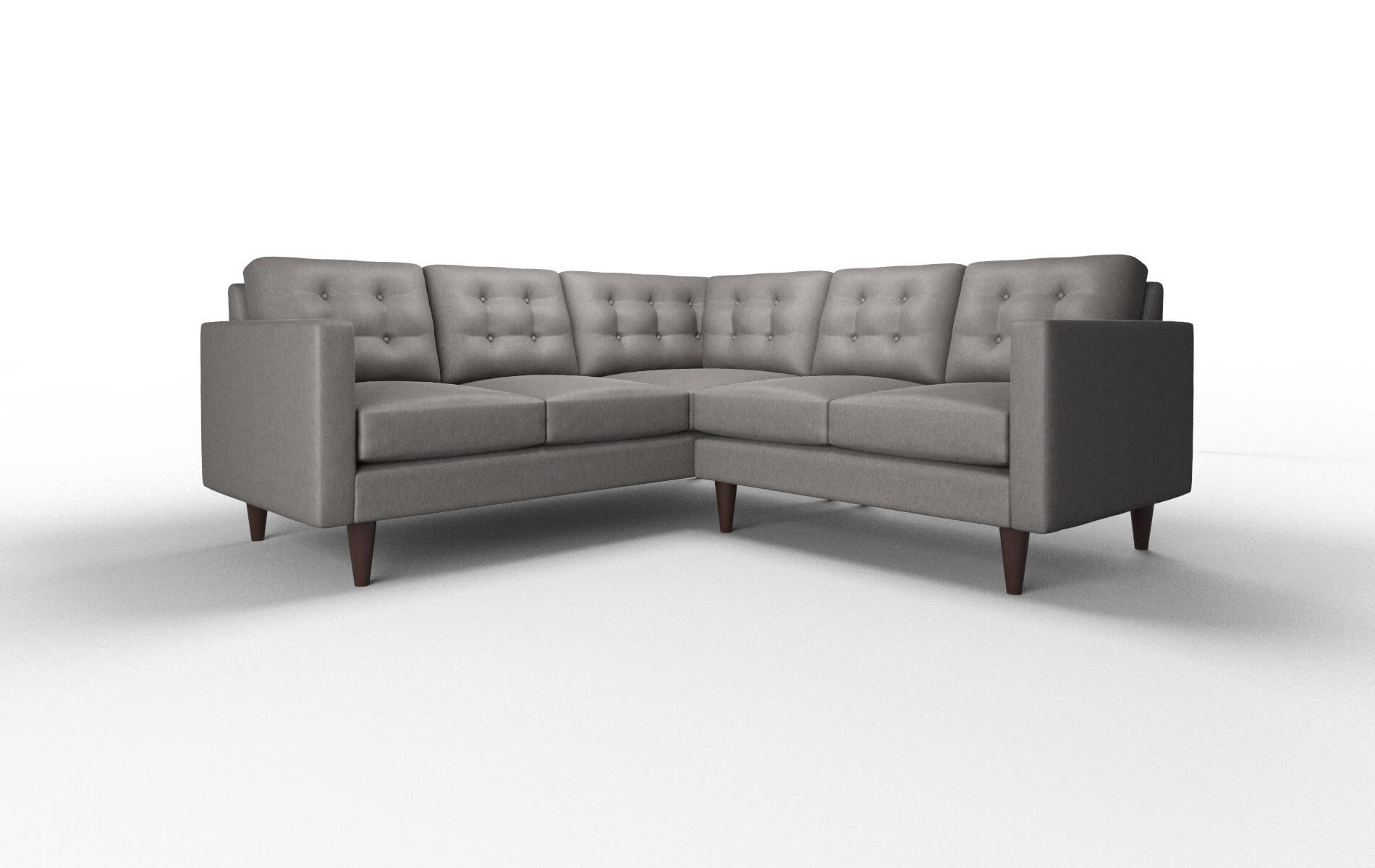 Turin Cosmo Charcoal Sectional espresso legs 1