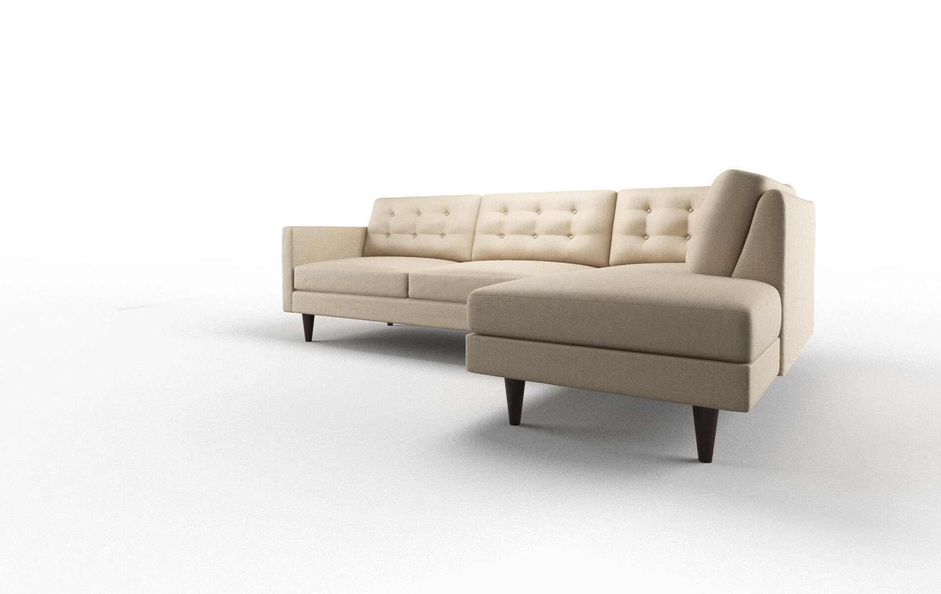 Turin Cosmo Fawn Panel espresso legs 4