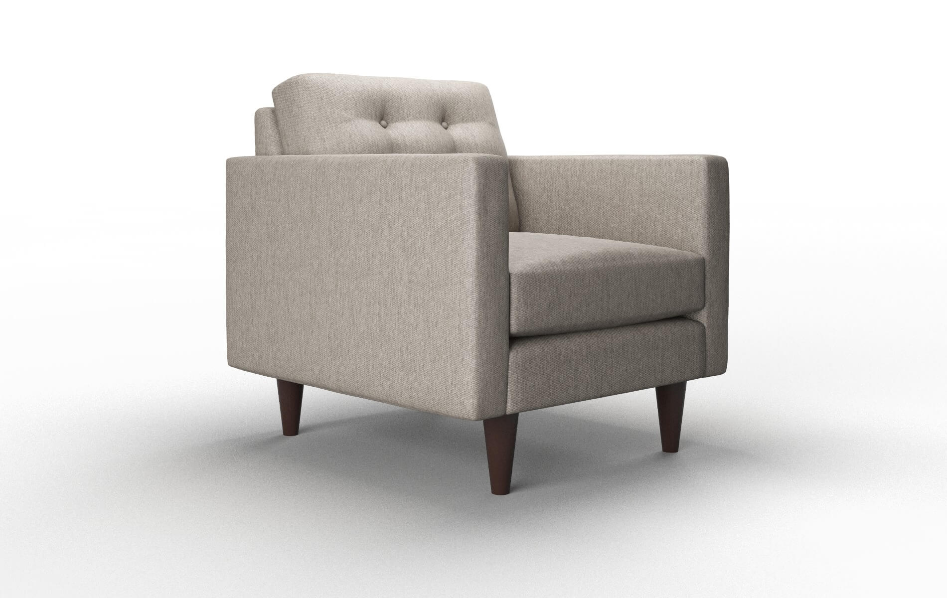 Turin Cosmo Taupe Chair espresso legs 2