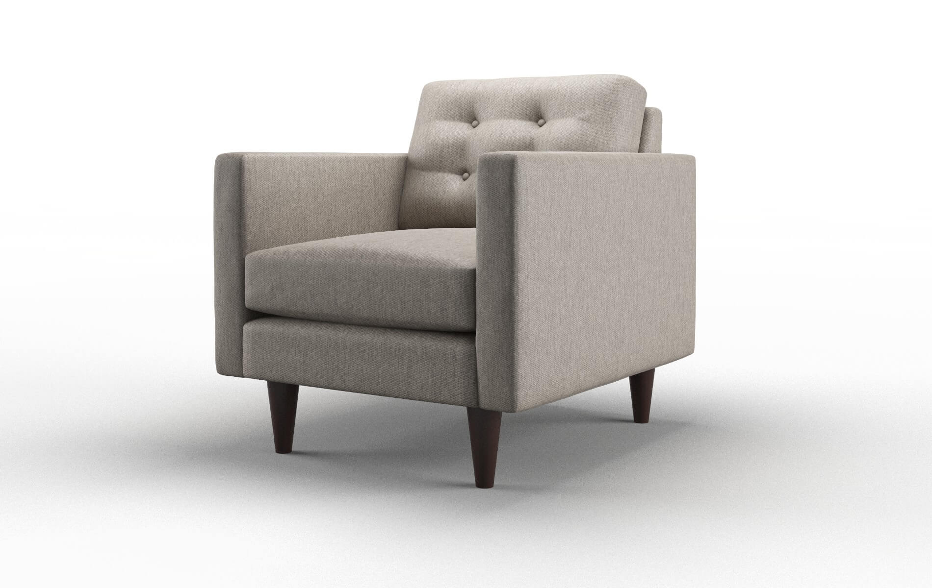Turin Cosmo Taupe Chair espresso legs 4