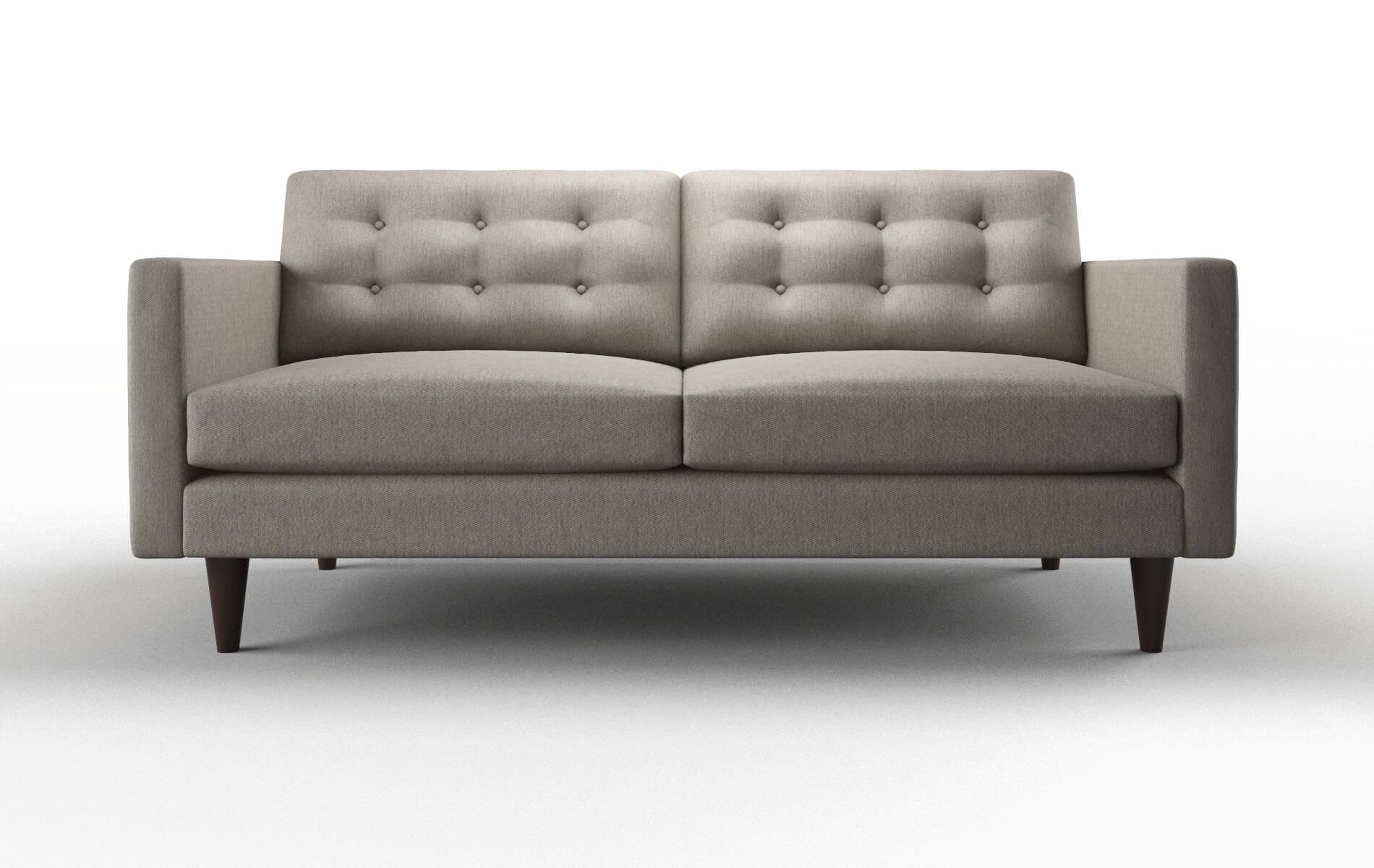 Turin Cosmo Taupe Sofa espresso legs 1