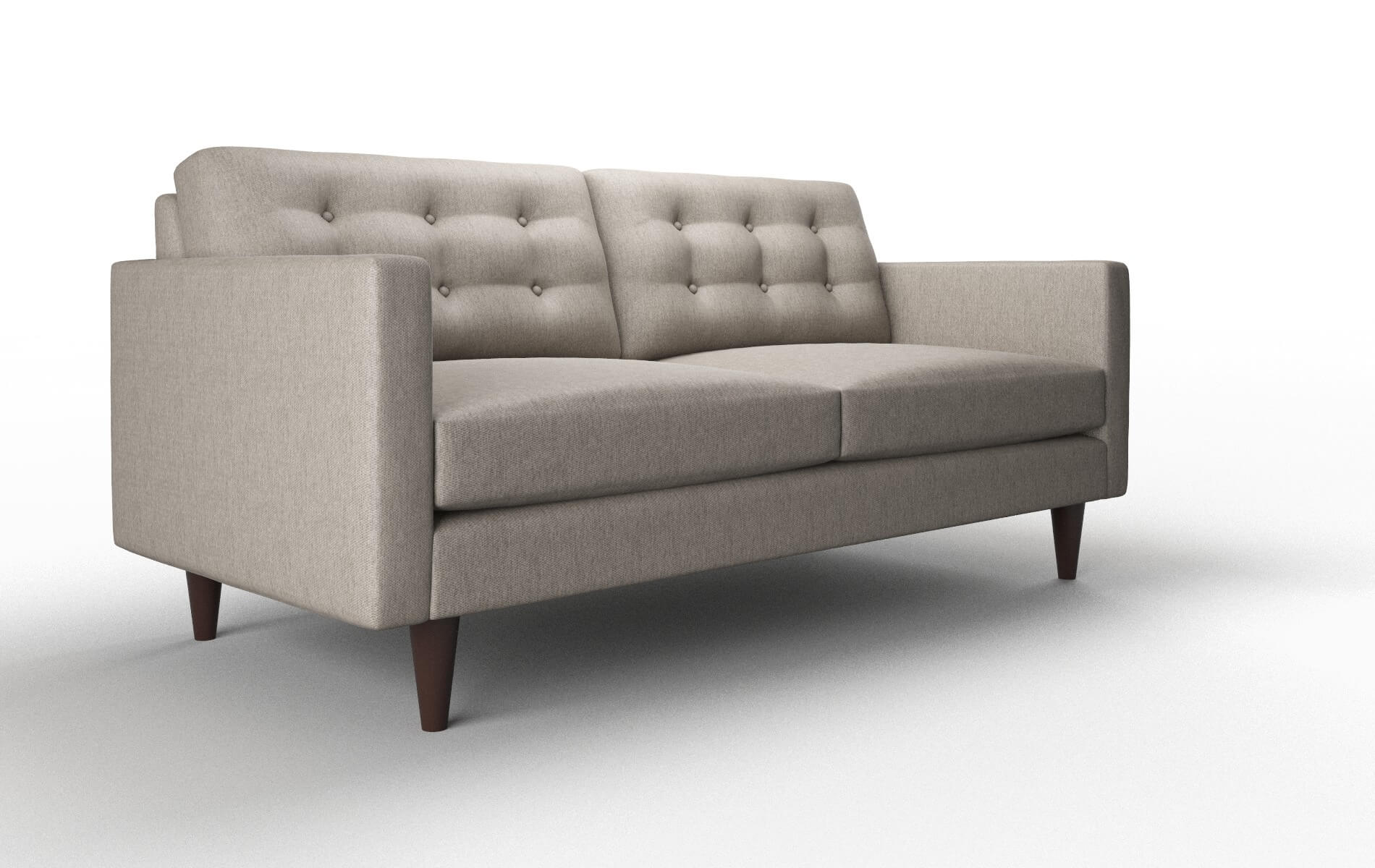 Turin Cosmo Taupe Sofa espresso legs 2