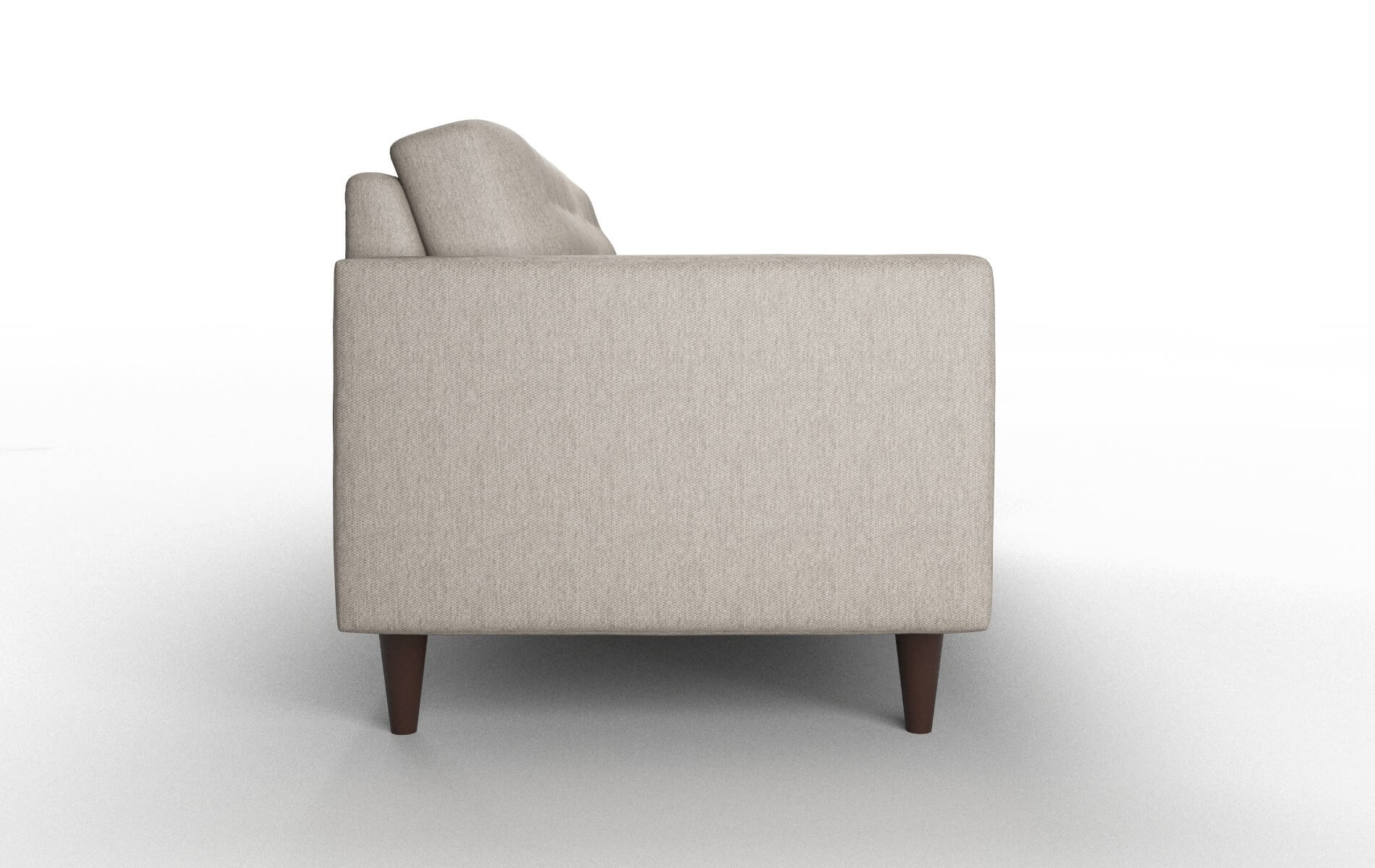 Turin Cosmo Taupe Sofa espresso legs 3