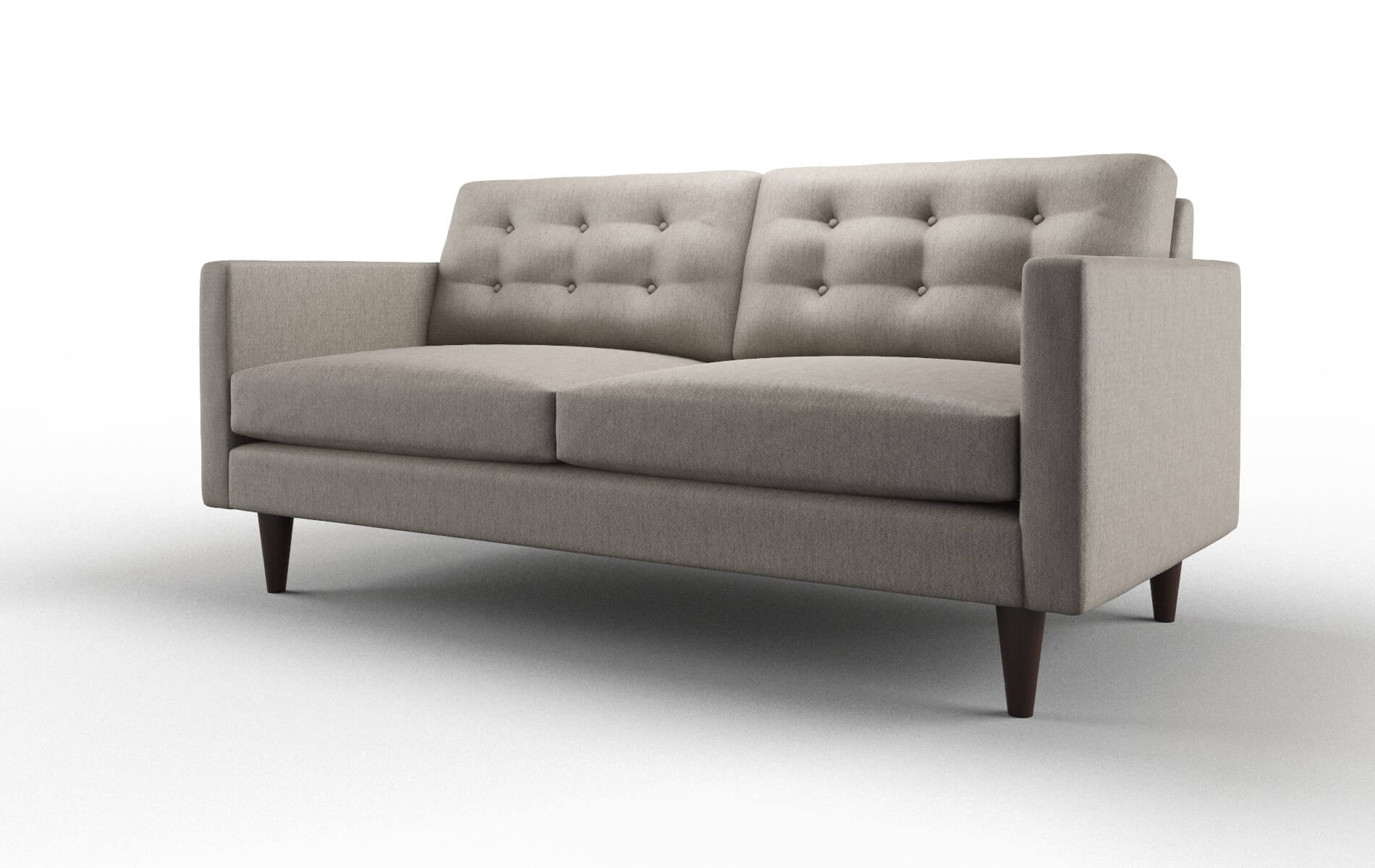 Turin Cosmo Taupe Sofa espresso legs 4