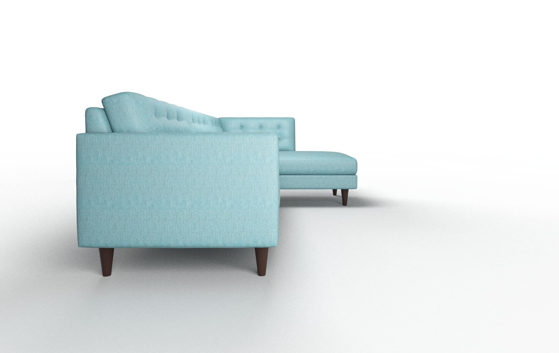 Turin Cosmo Turquoise Panel espresso legs 3