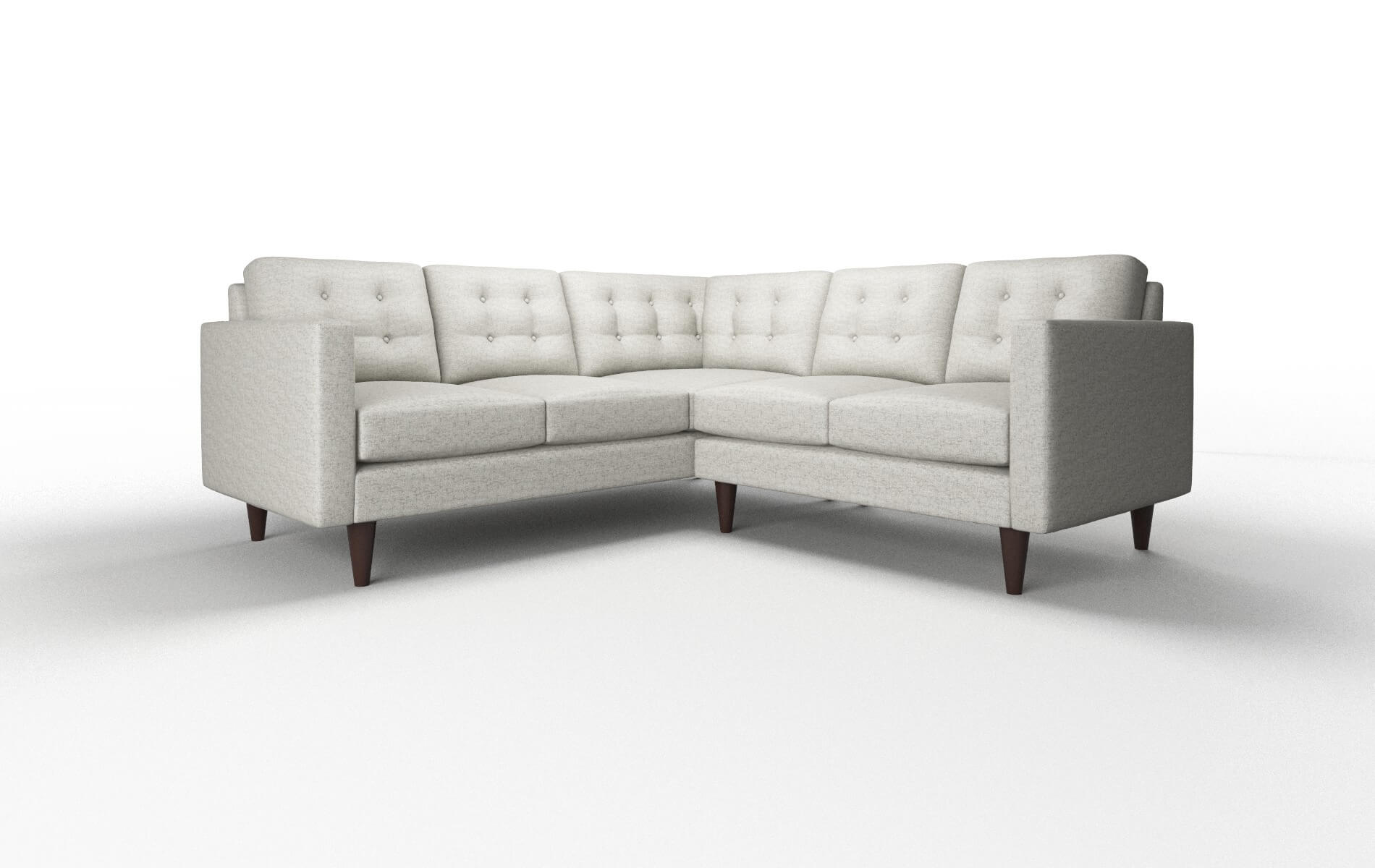 Turin Derby Ash Sectional espresso legs 1