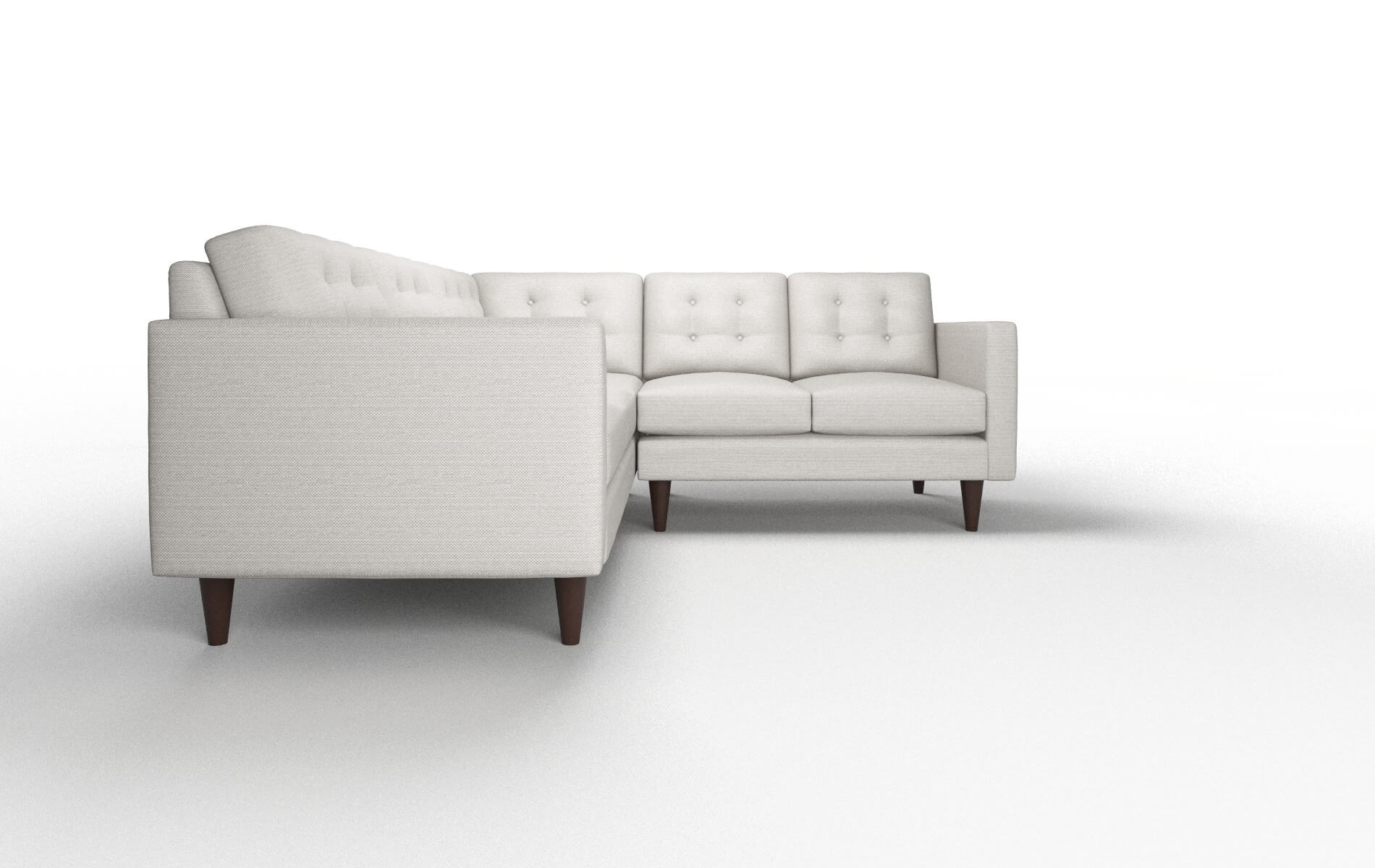 Turin Derby Grey Sectional espresso legs 2