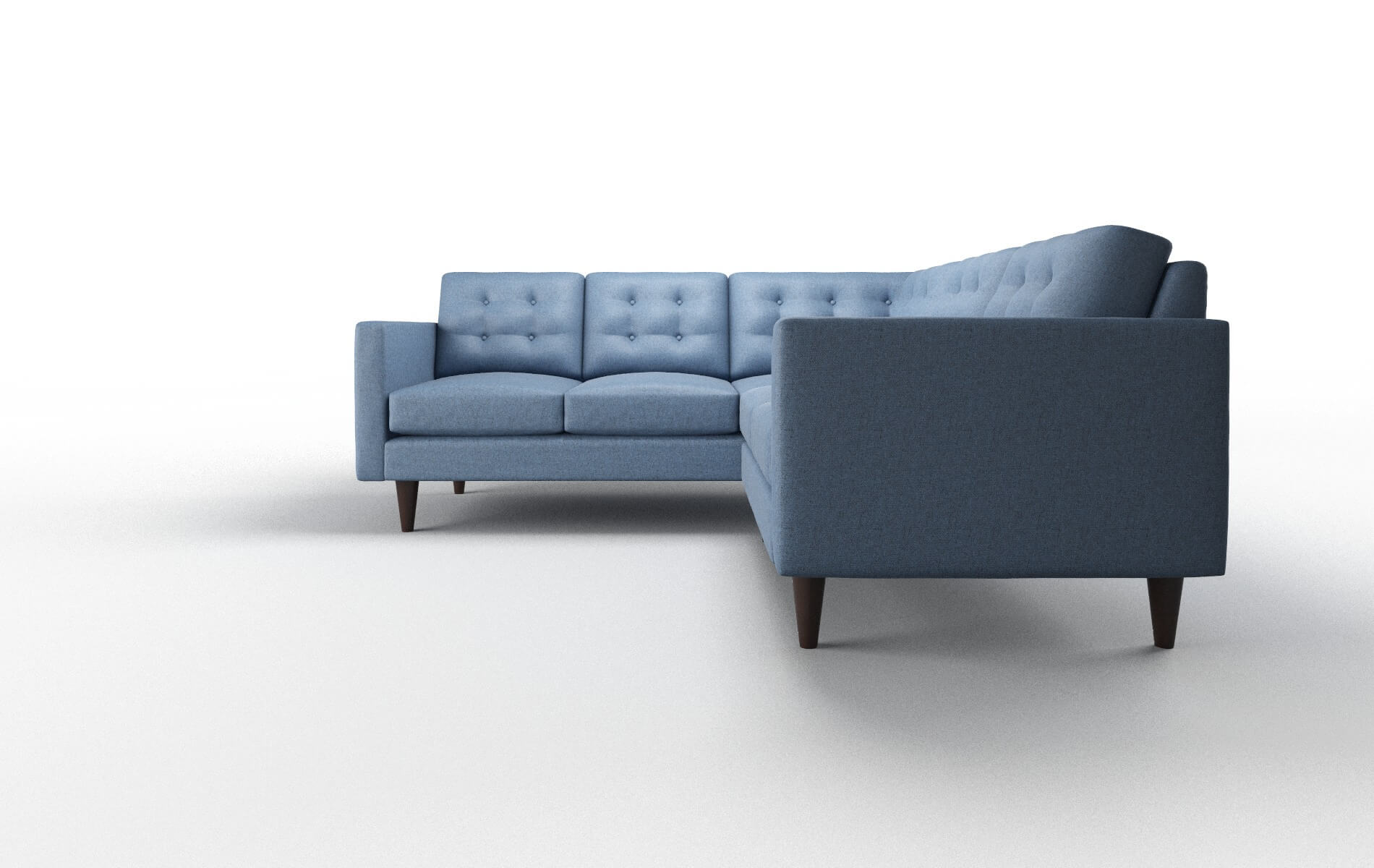 Turin Derby Navy Sectional espresso legs 5