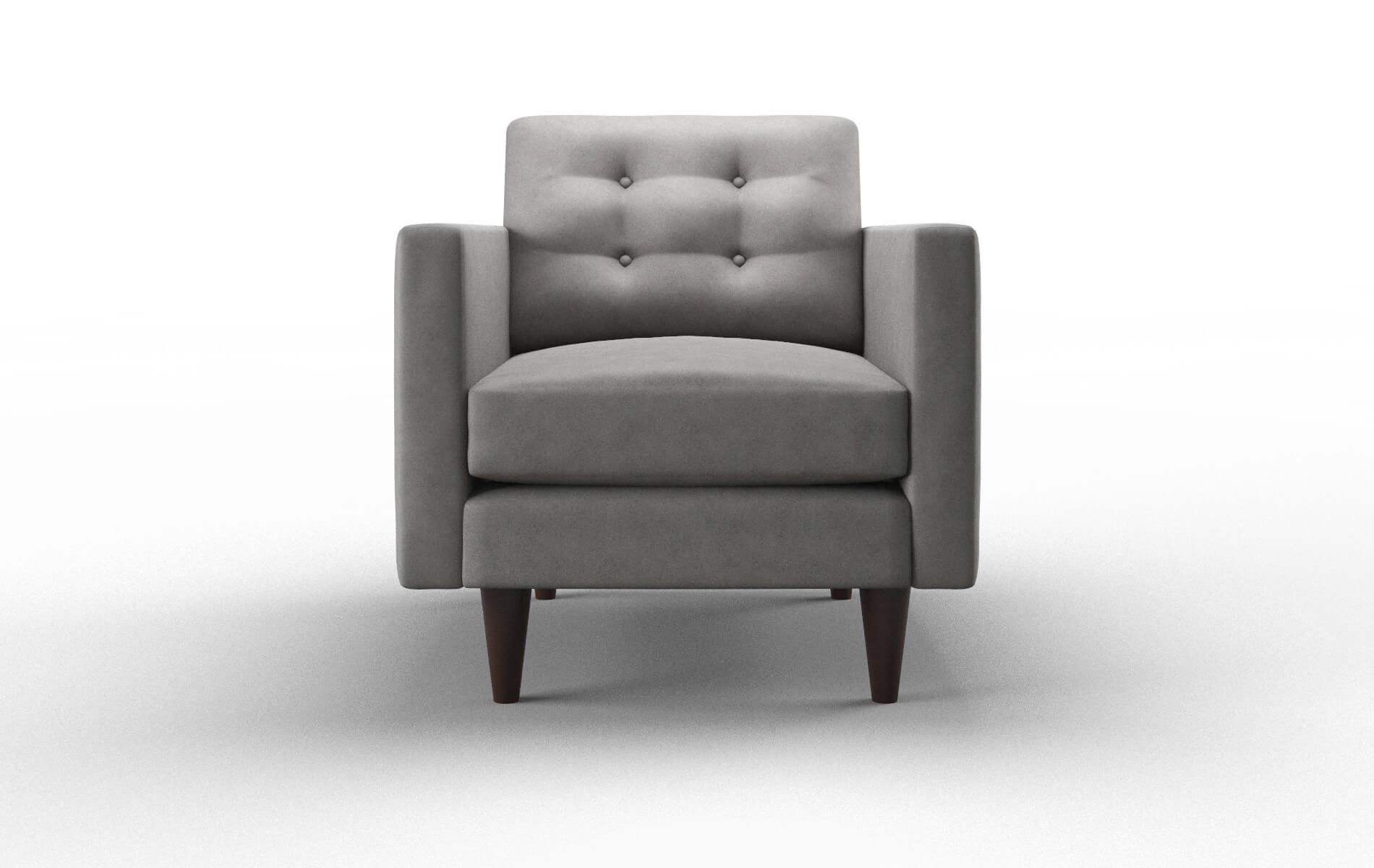 Turin Dream_d Charcoal Chair espresso legs 1