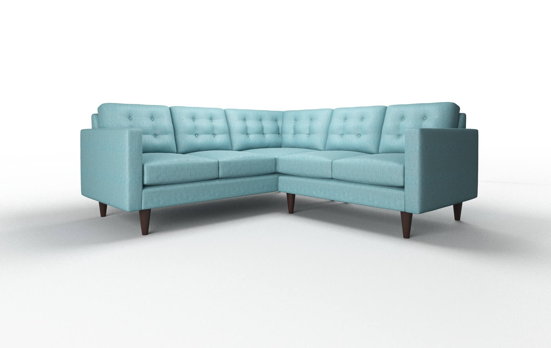 Turin Durham Pine Sectional espresso legs 1