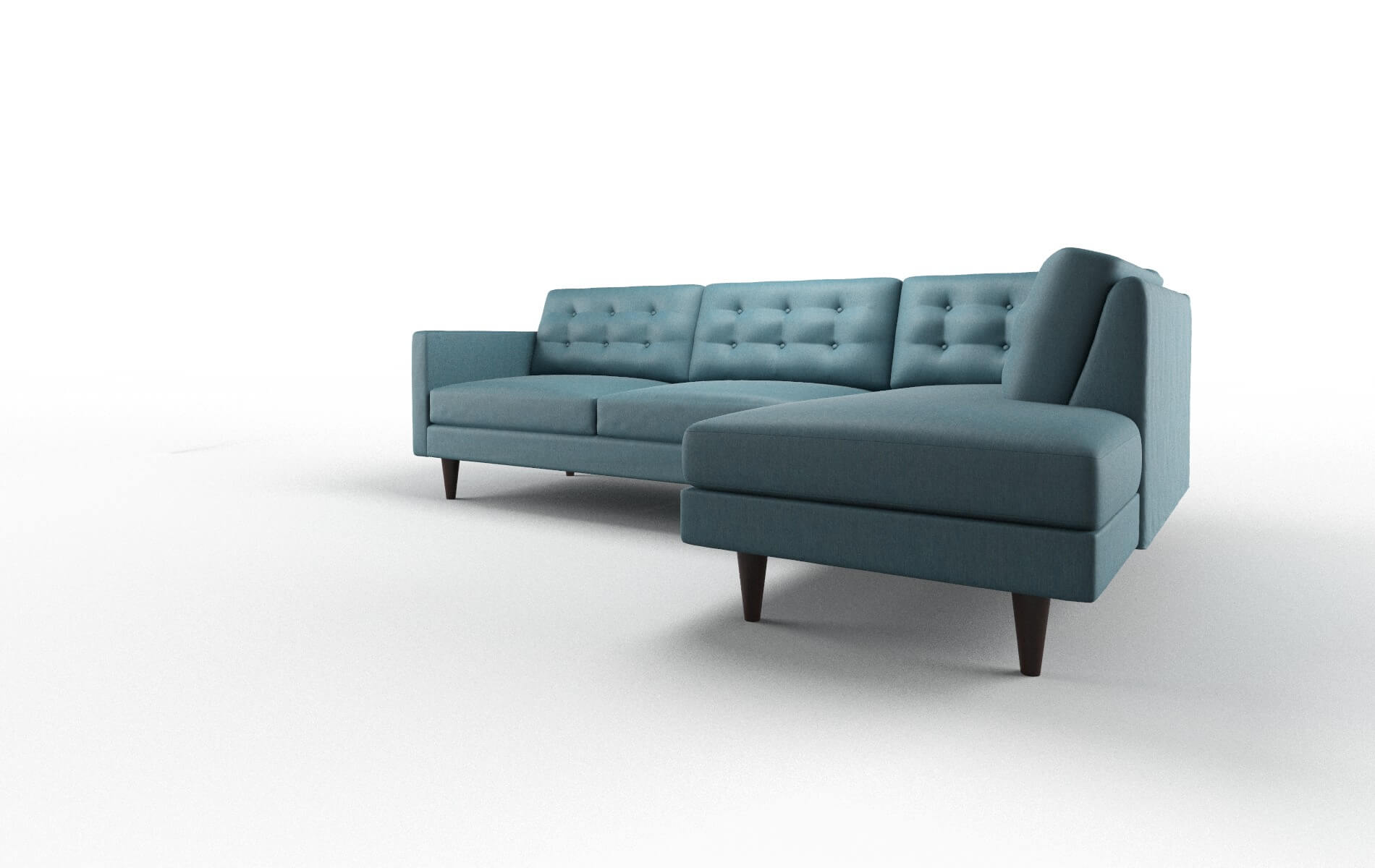 Turin Hepburn Teal Panel espresso legs 4