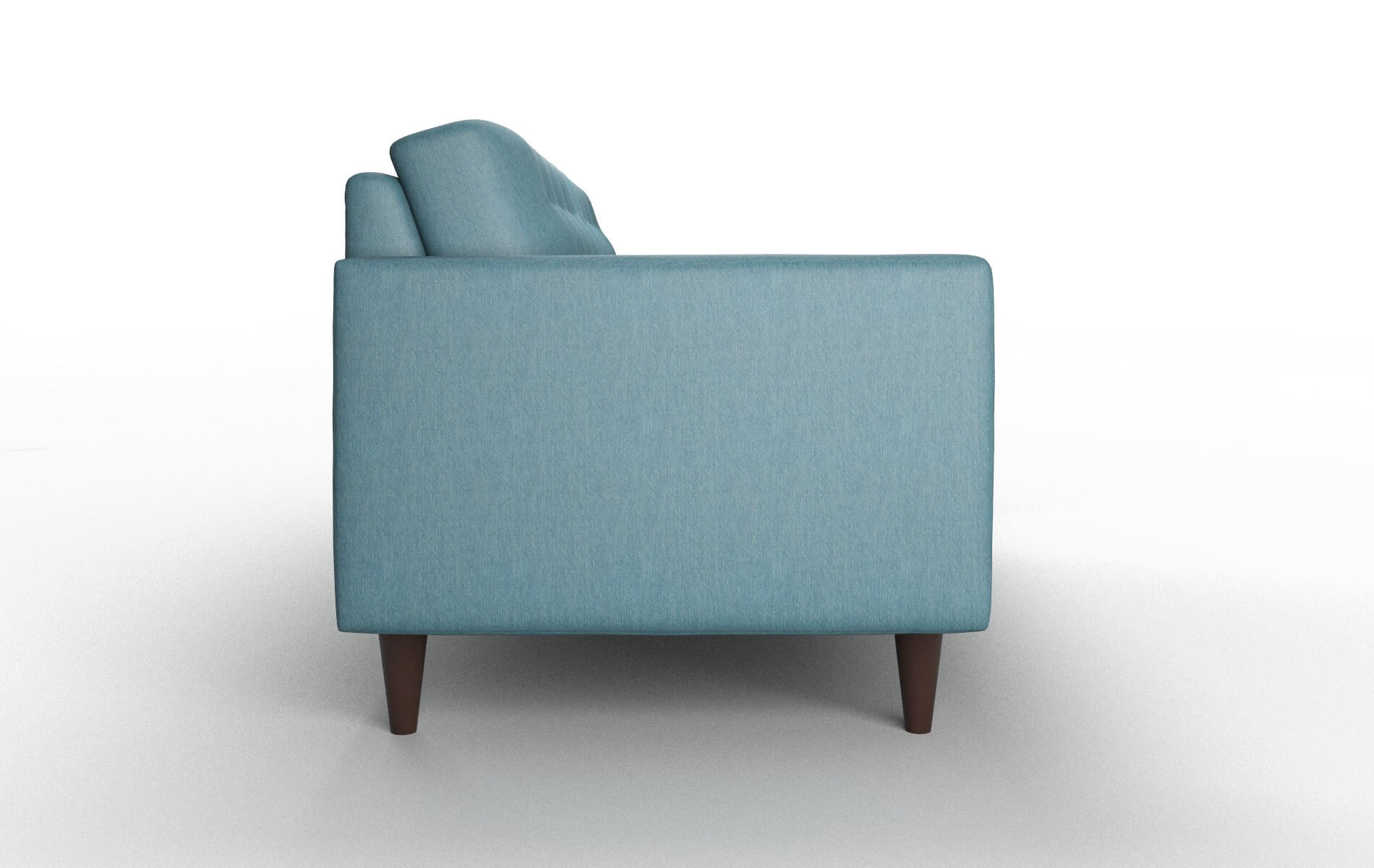 Turin Hepburn Teal Sofa espresso legs 3
