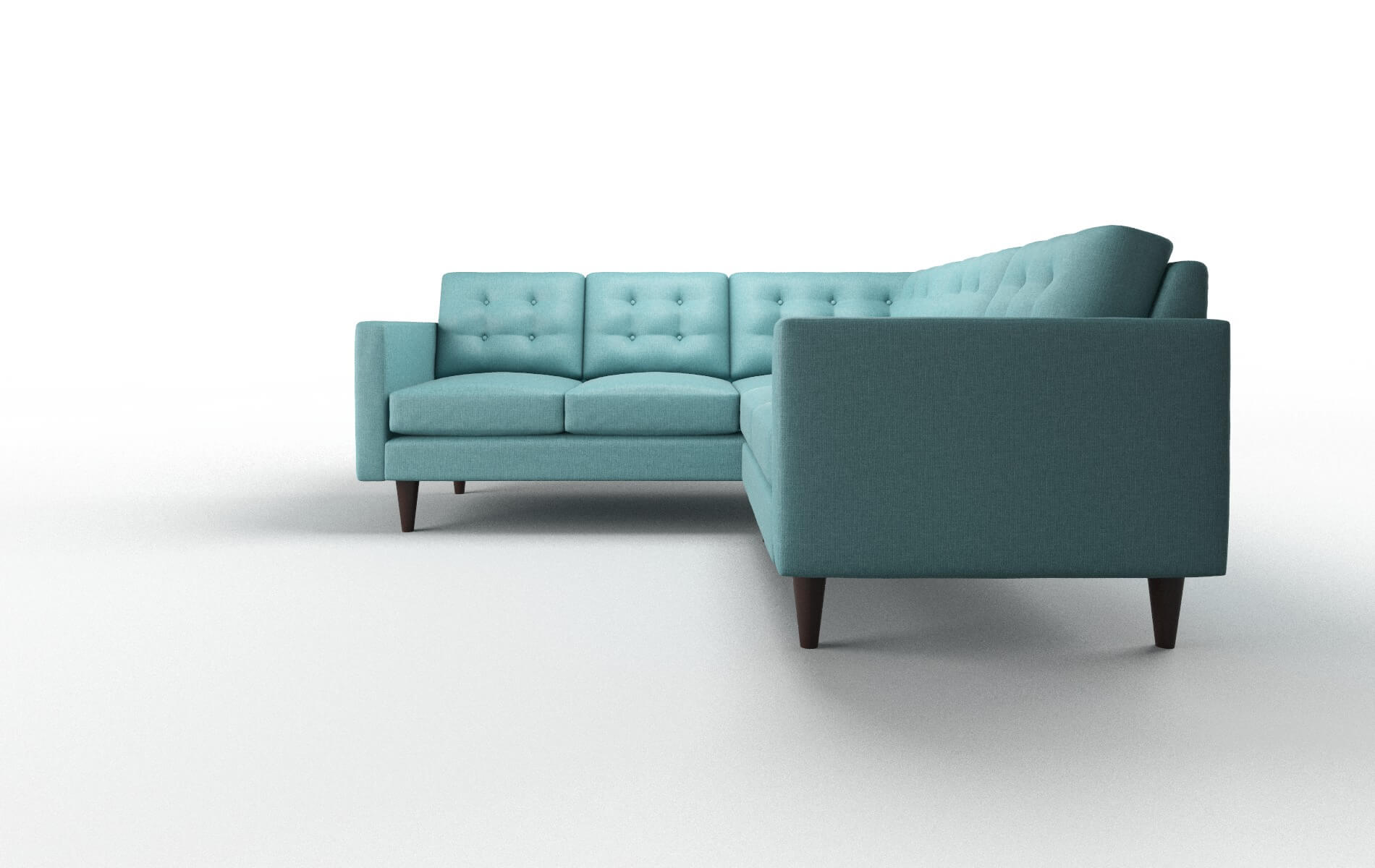 Turin Hepburn_hrp Emerald Sectional espresso legs 5