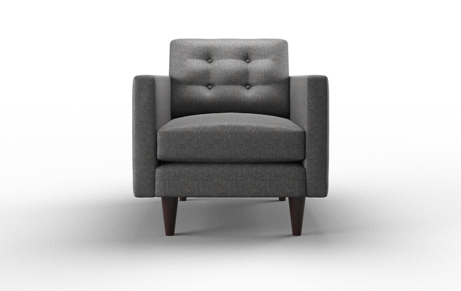 Turin Insight Charcoal Chair espresso legs 1