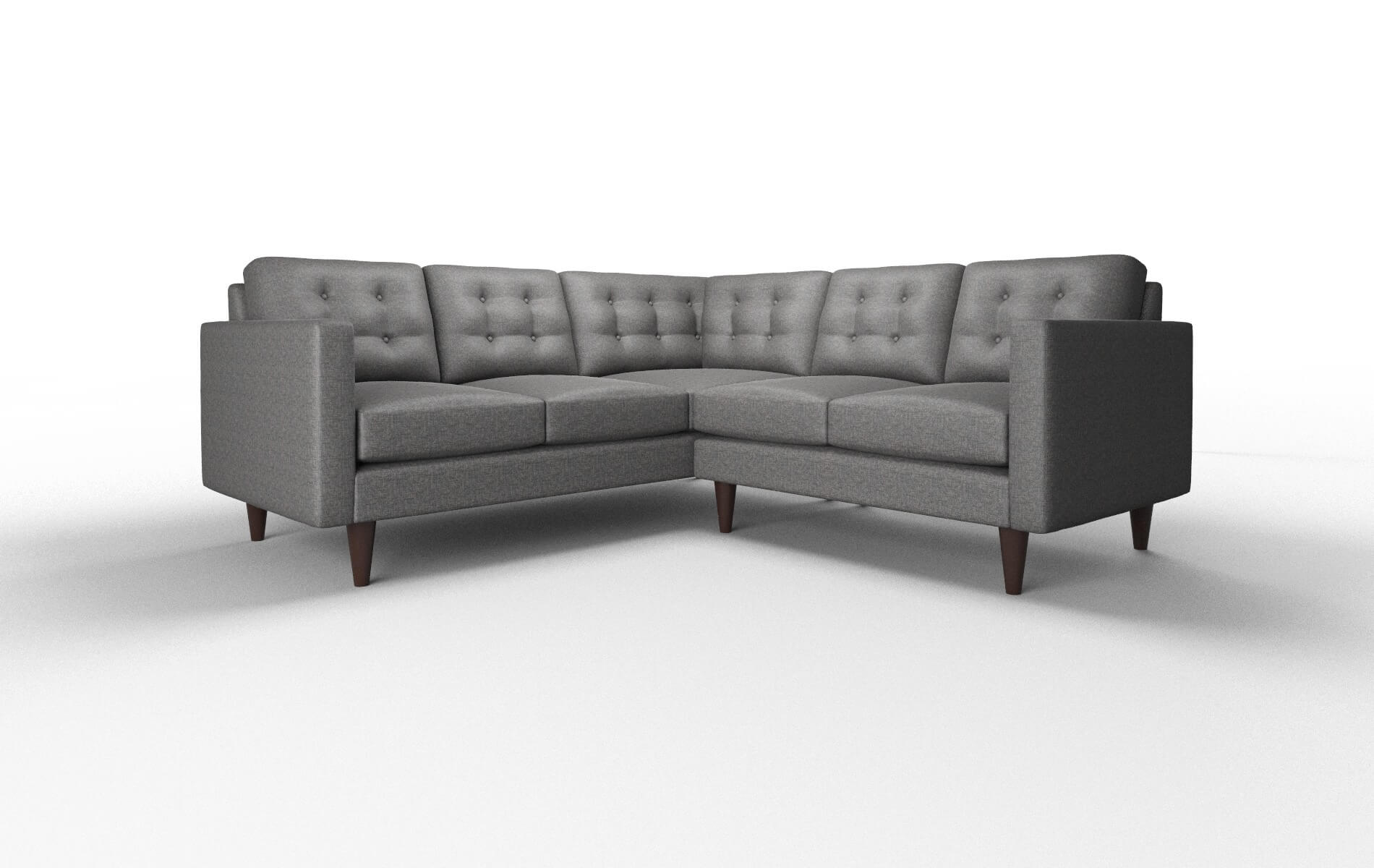 Turin Insight Charcoal Sectional espresso legs 1