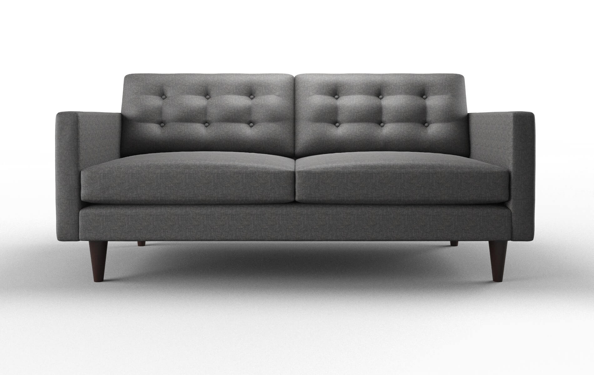 Turin Insight Charcoal Sofa espresso legs 1