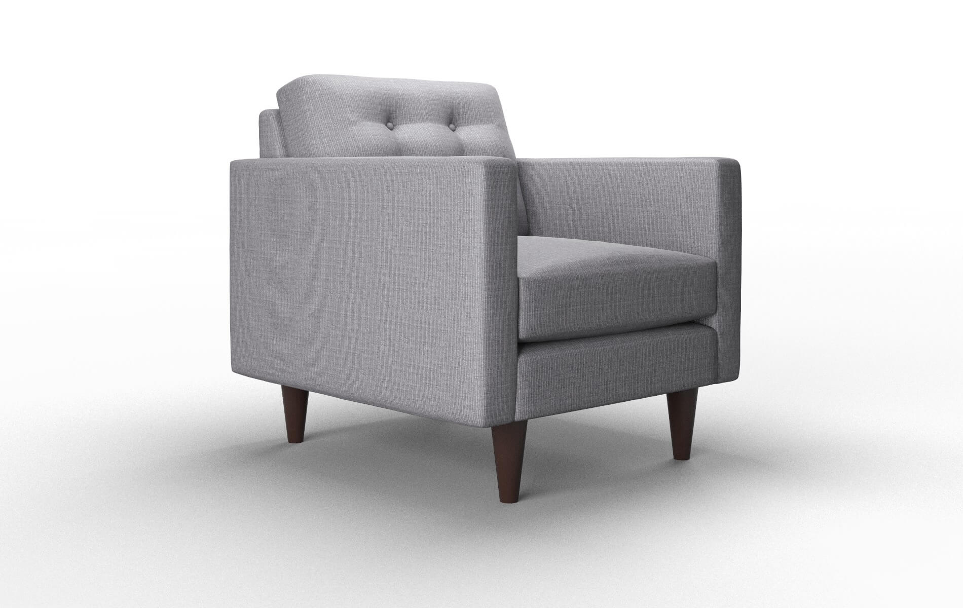 Turin Insight Denim Chair espresso legs 2