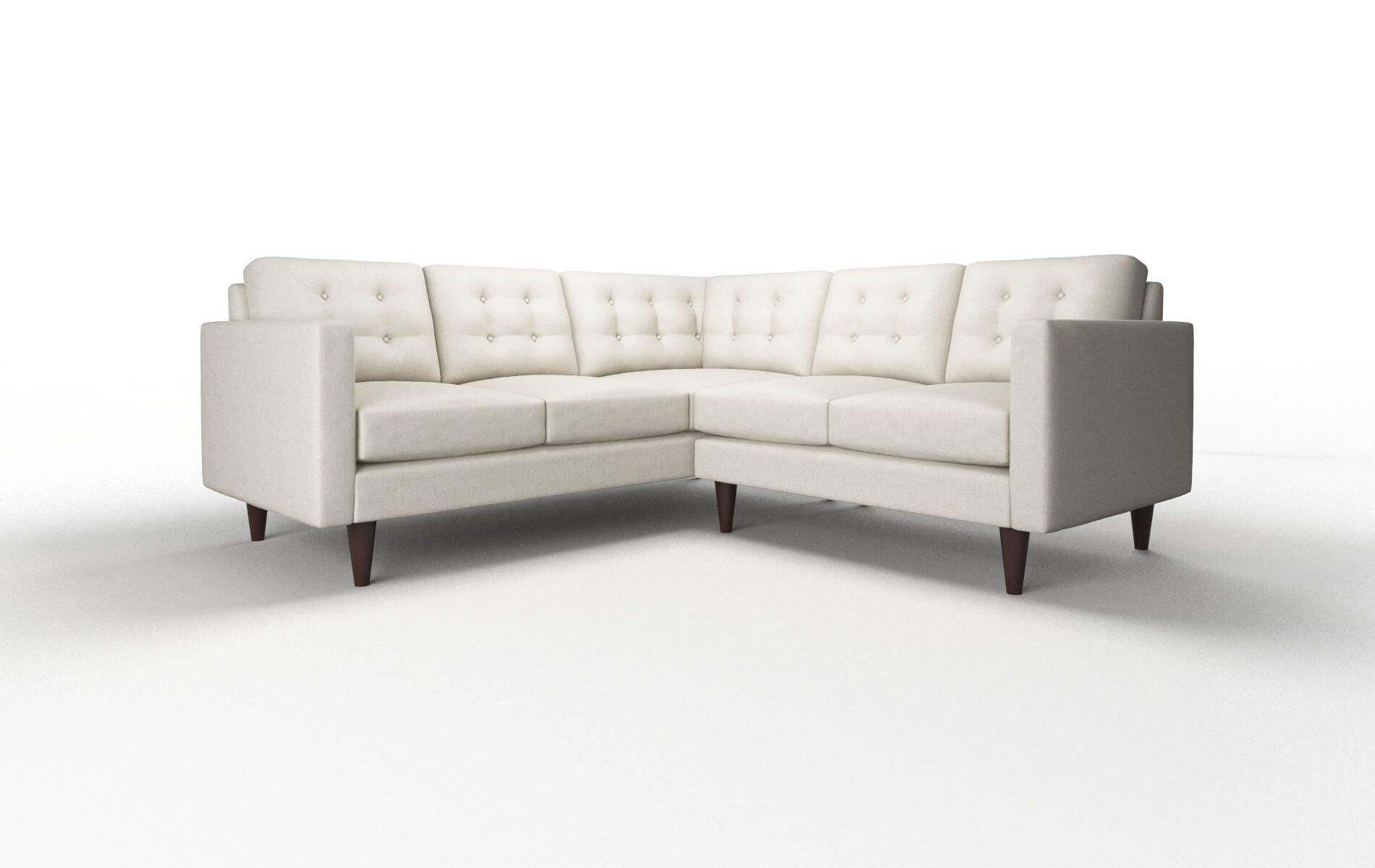 Turin Insight Dove Sectional espresso legs 1