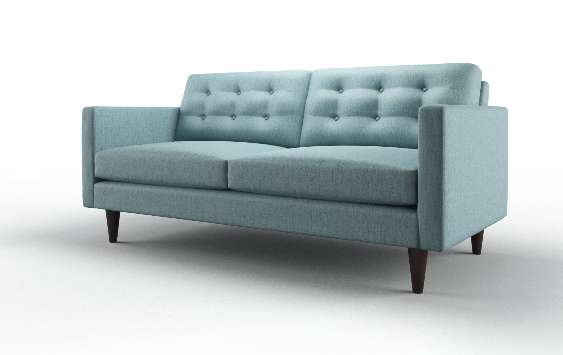 Turin Insight Peacock Sofa espresso legs 4