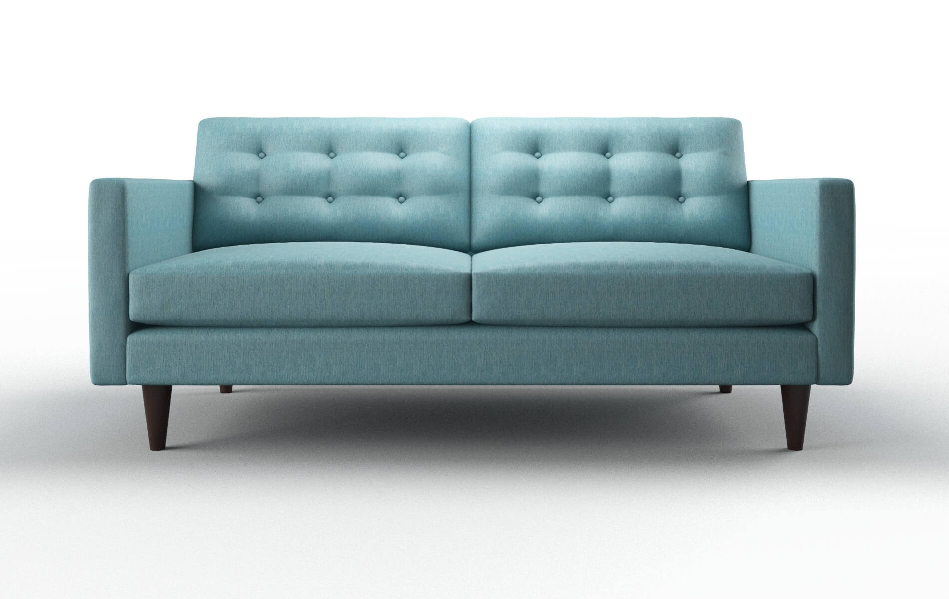 Turin Lana Peacock Sofa espresso legs 1