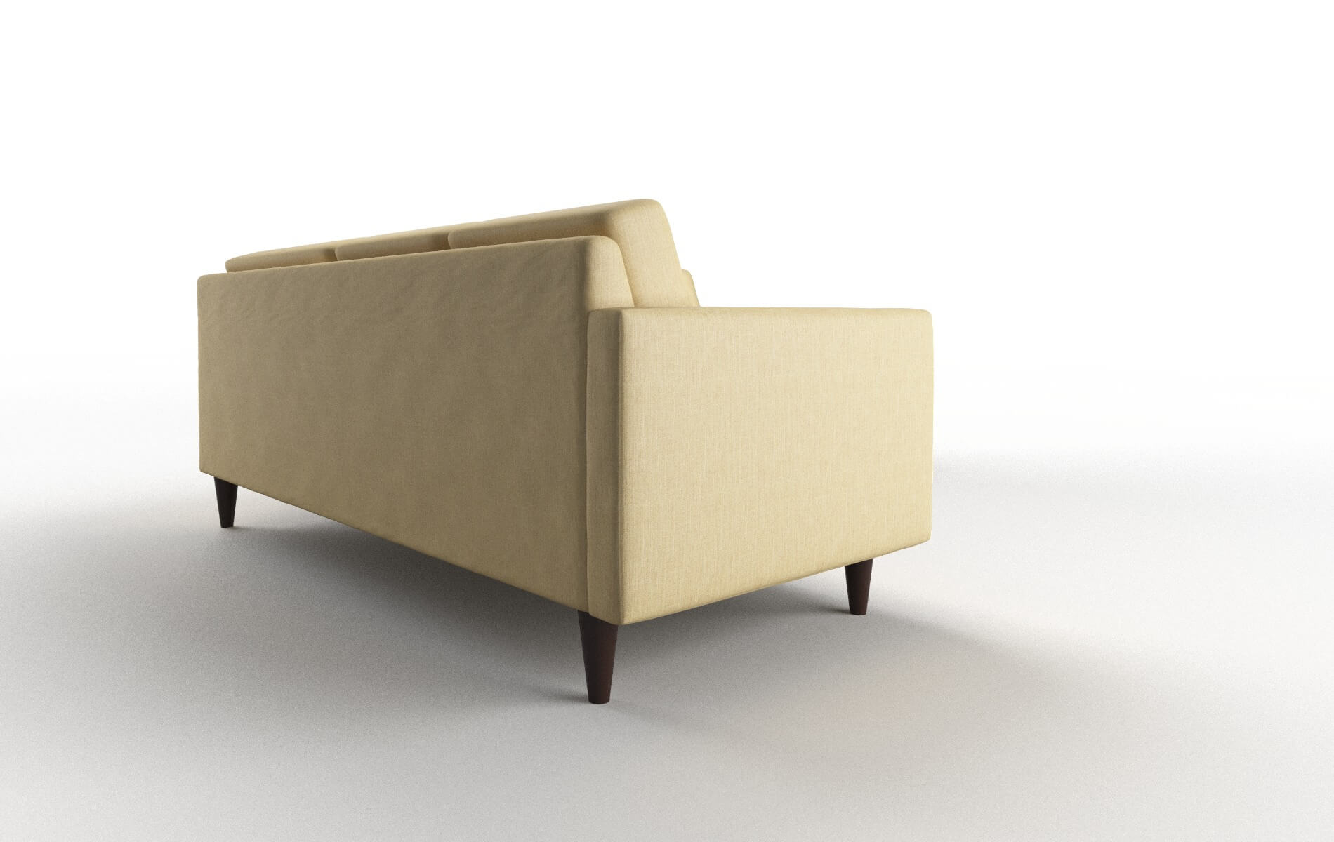 Turin Malibu Maize Sectional espresso legs 3