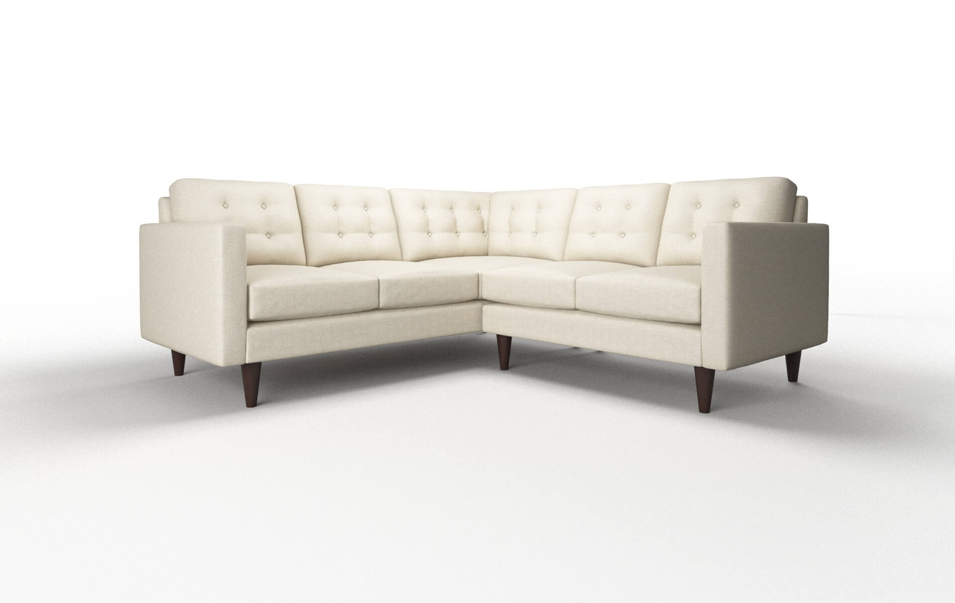 Turin Malibu Sand Sectional espresso legs 1