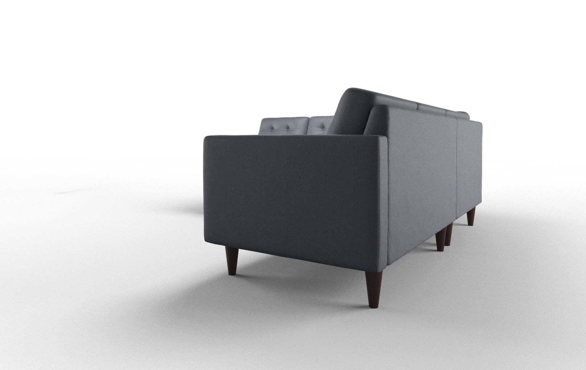 Turin Malibu Sea Sectional espresso legs 4