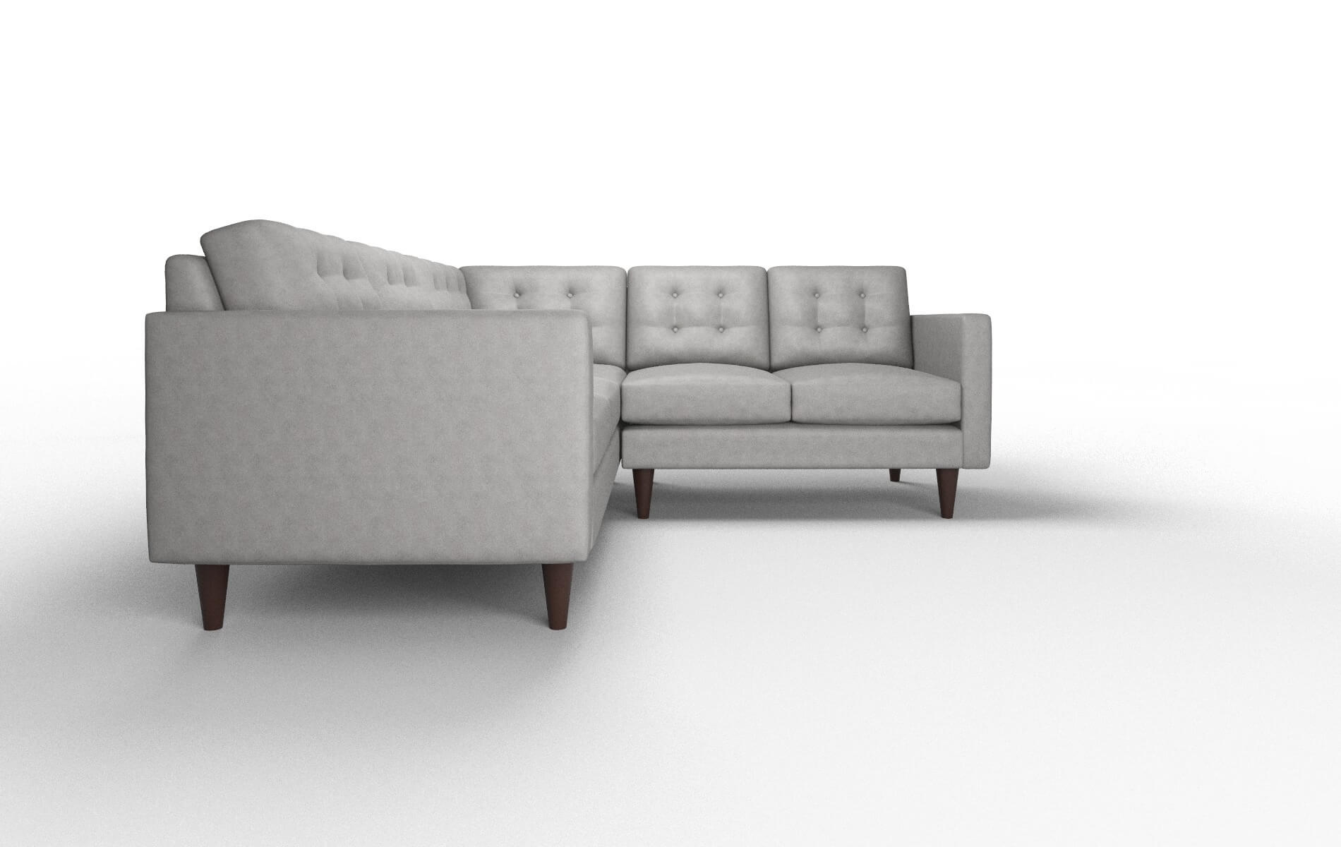 Turin Noble Smoke Sectional espresso legs 2