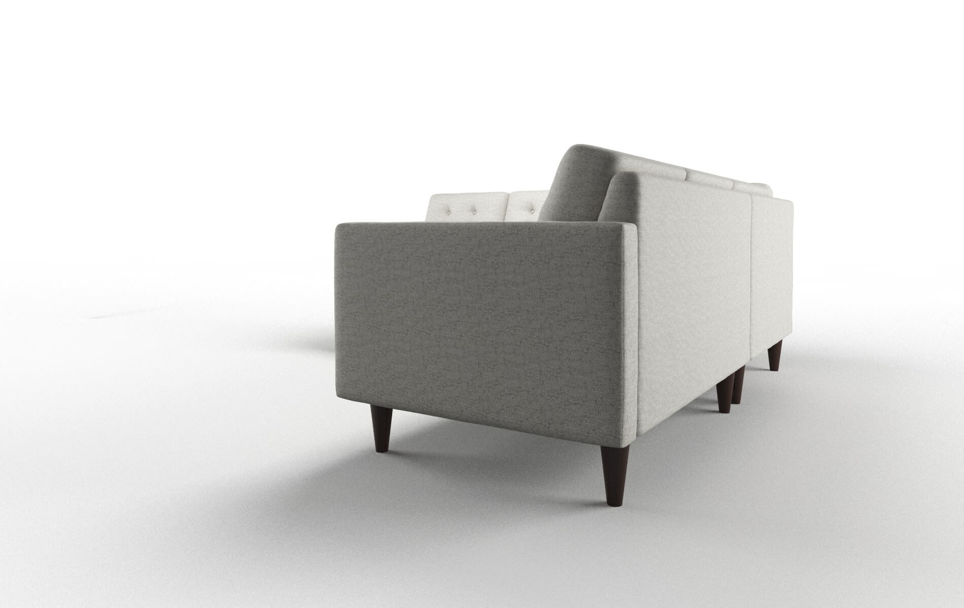 Turin Oceanside Granite Sectional espresso legs 4