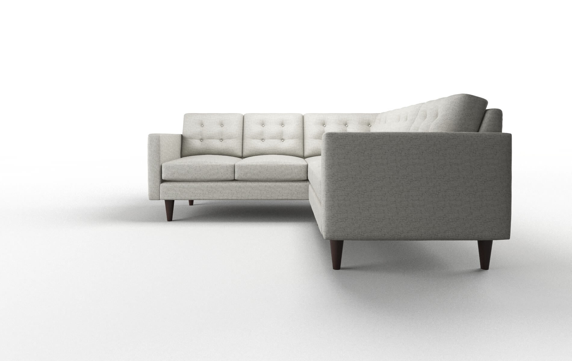 Turin Oceanside Granite Sectional espresso legs 5