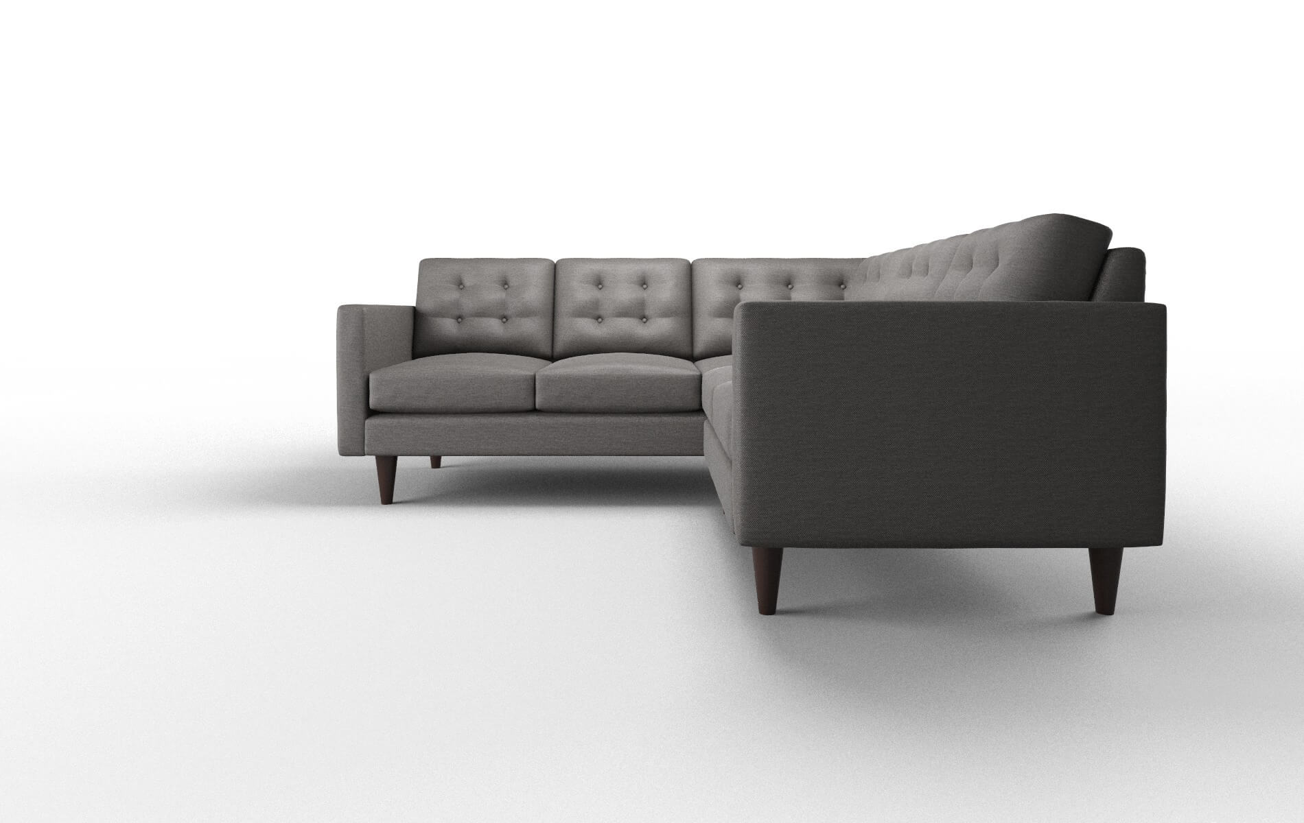 Turin Oscar Charcoal Sectional espresso legs 5