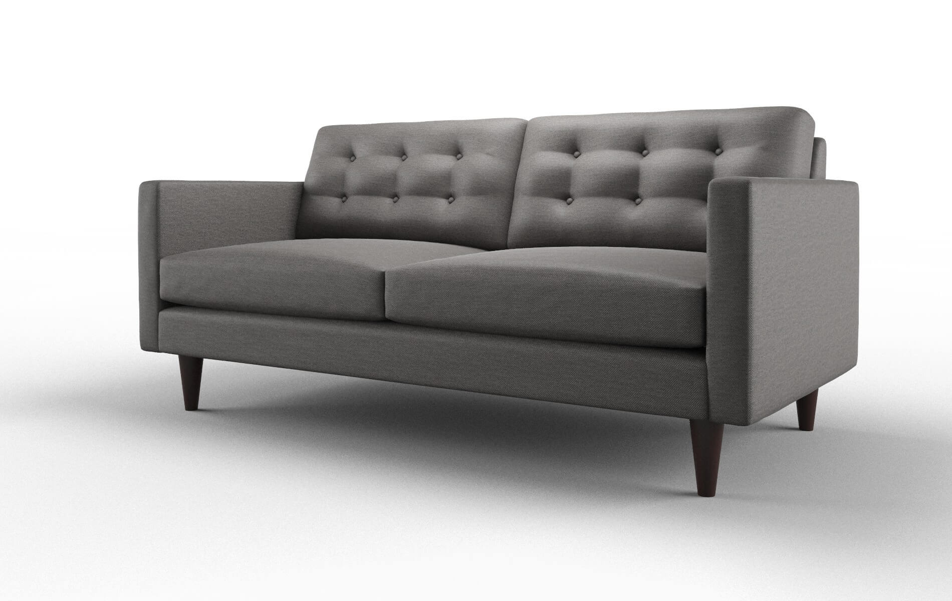 Turin Oscar Charcoal Sofa espresso legs 4